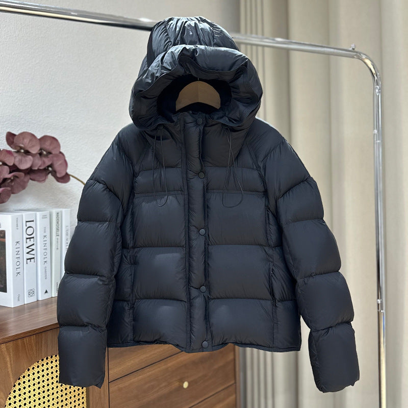 Ultra-Light High Fill Power White Goose Down Jacket Anti-Leakage Tech & Breathable Nylon Shell 90% Northern White Goose Down Parka - 800FP Fluffy Warmth with Innovative Anti-Down Stitching
