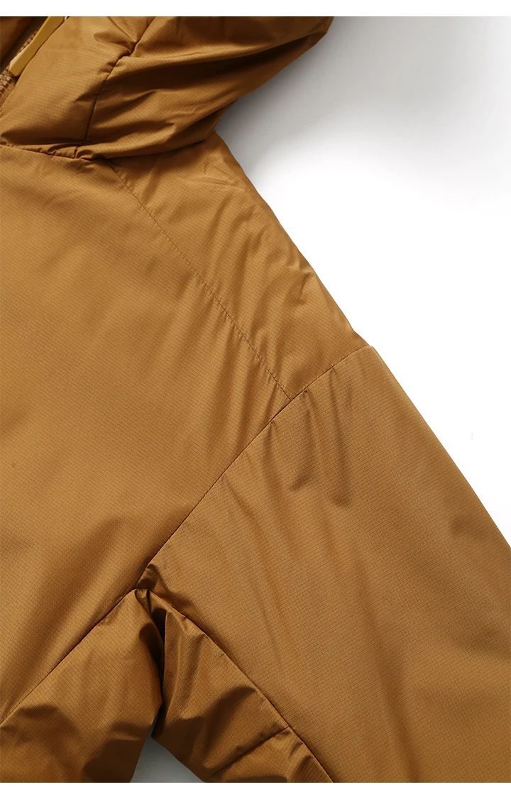 Winter Men's Lightweight Cotton Jacket Water-Resistant Hooded Design Windproof Warm Cotton Coat Fashion Trendy Men's Outerwear Lightweight Thermal  Cotton-Padded