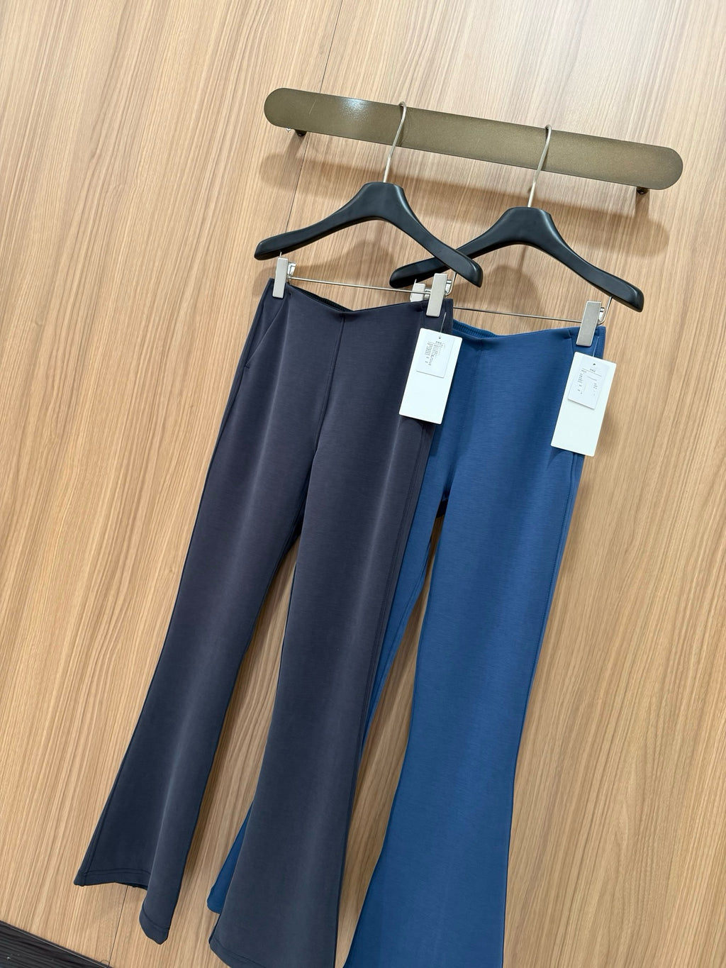 Women's Air Layer Modal Micro Flare Pants Soft Slim Fit Casual Trousers