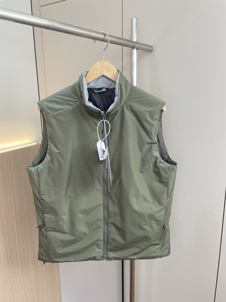 Unisex Insulated Winter Vest - Waterproof & Windproof Stand Collar Puffer Gilet for Men and Women - Warm Lightweight Sleeveless Jacket
