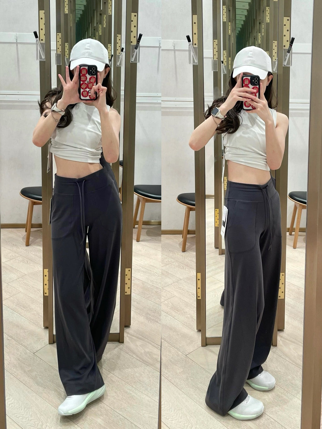 Women's High-Waisted Wide-Leg Yoga Pants Soft Stretchy Breathable