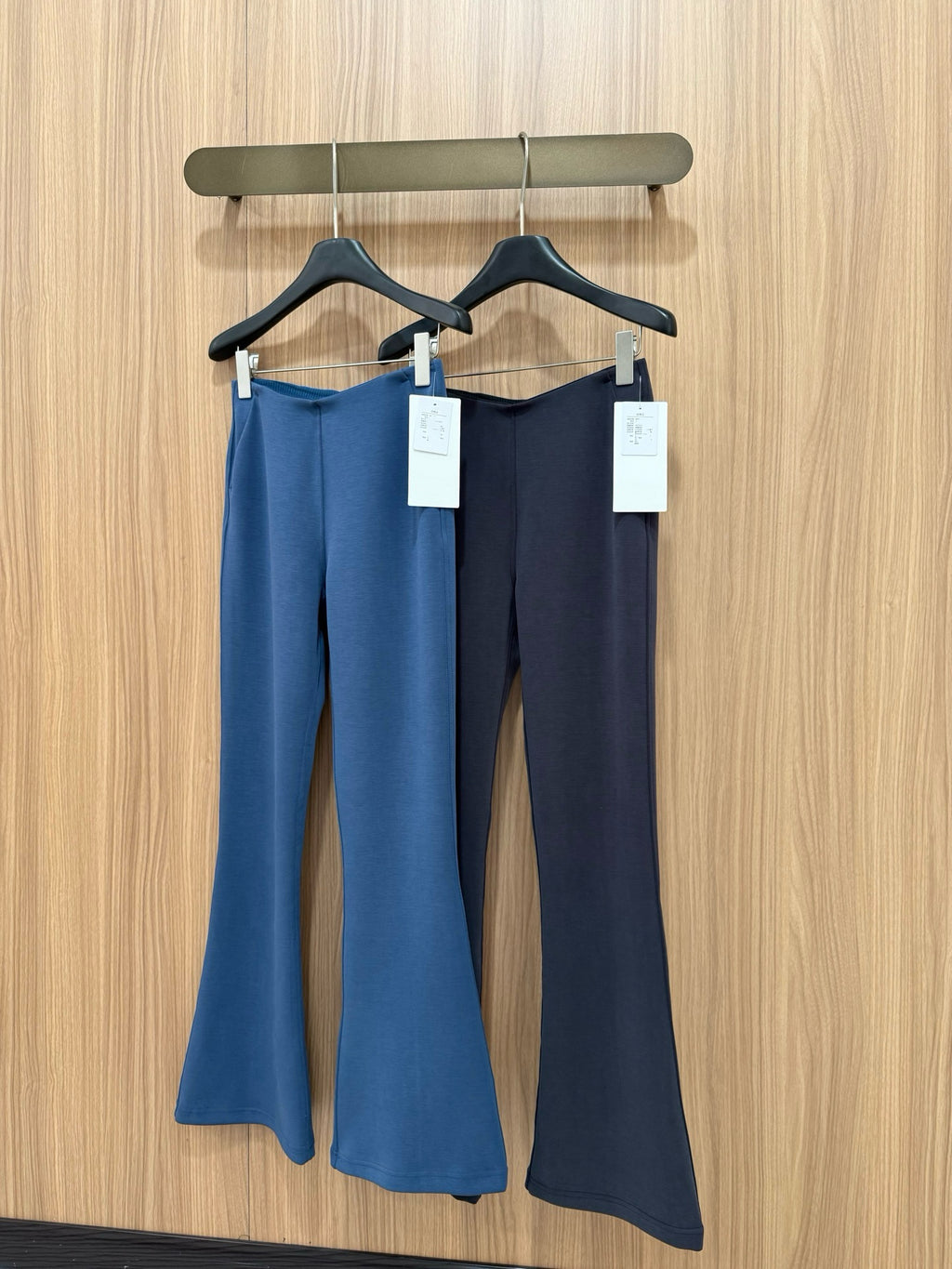 Women's Air Layer Modal Micro Flare Pants Soft Slim Fit Casual Trousers