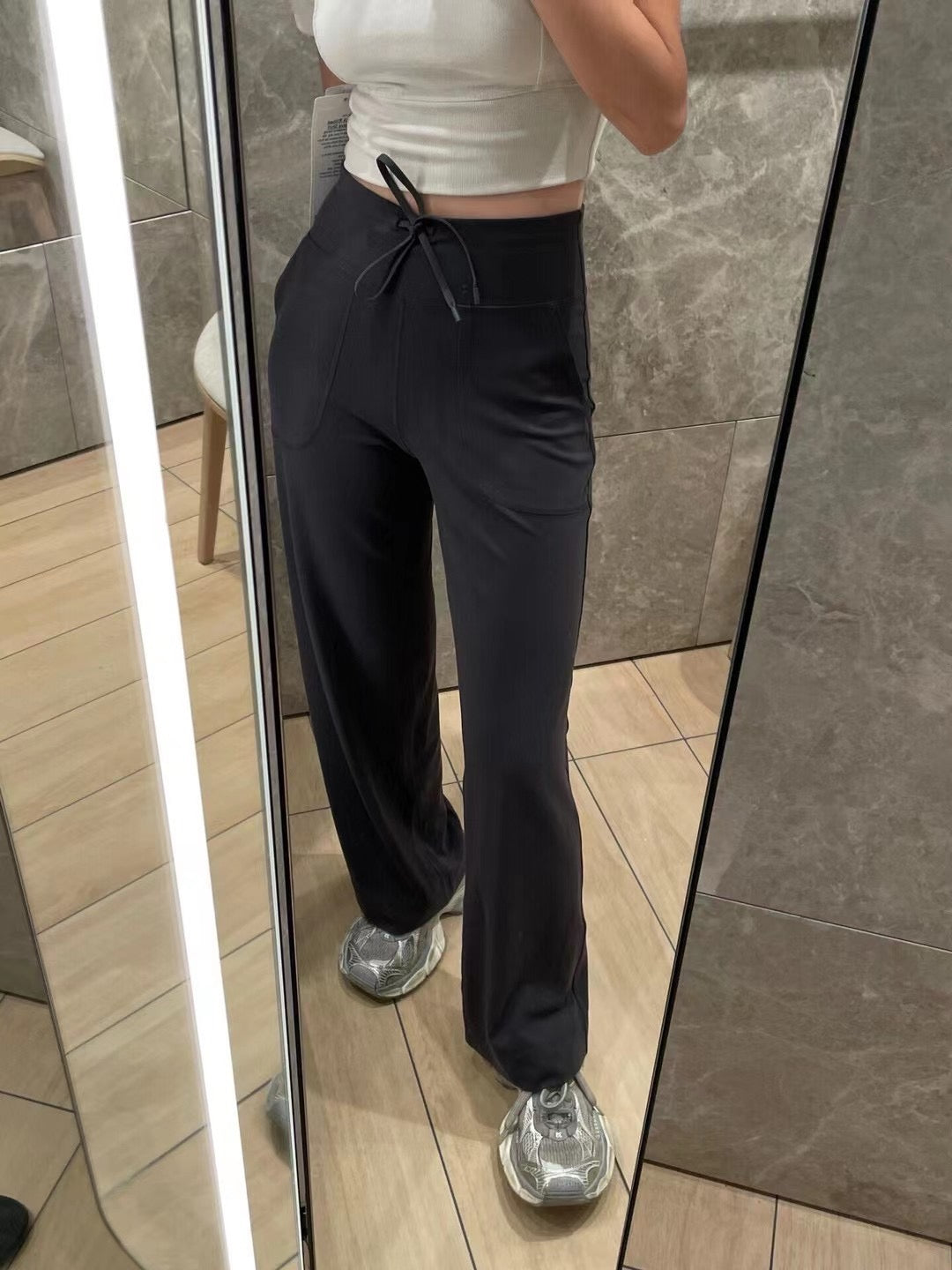 Women's High-Waisted Wide-Leg Yoga Pants Soft Stretchy Breathable