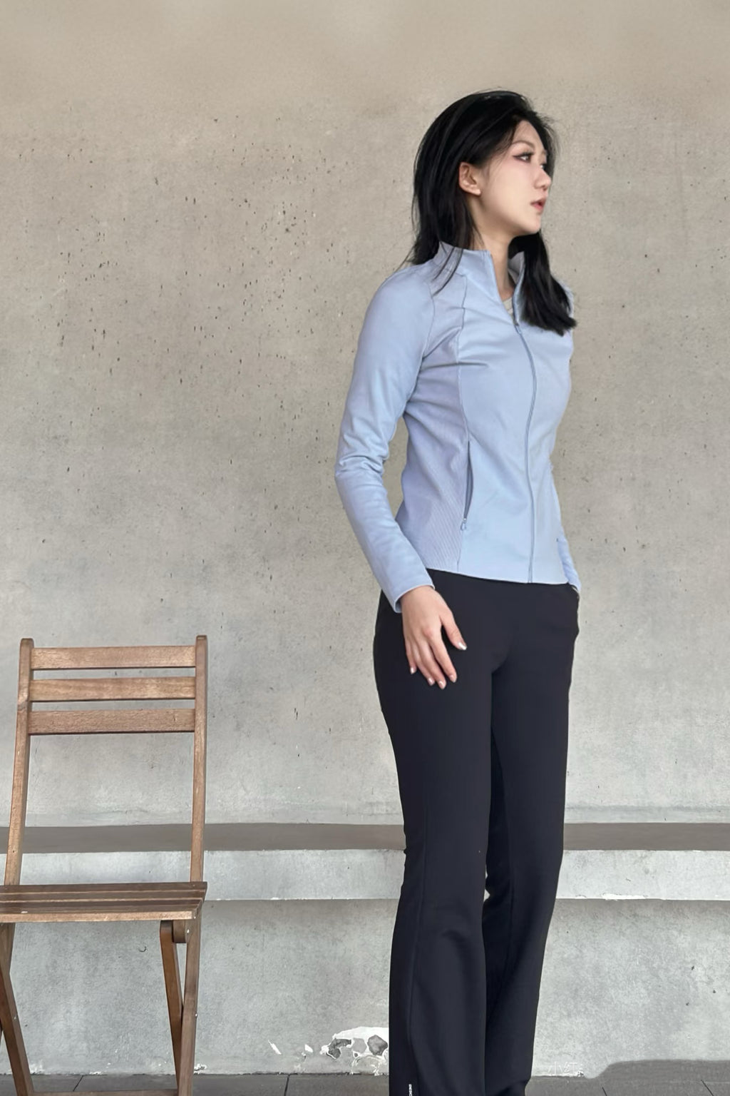 Women's Black High-Waist Stretchy Moisture-Wicking Activewear Pants