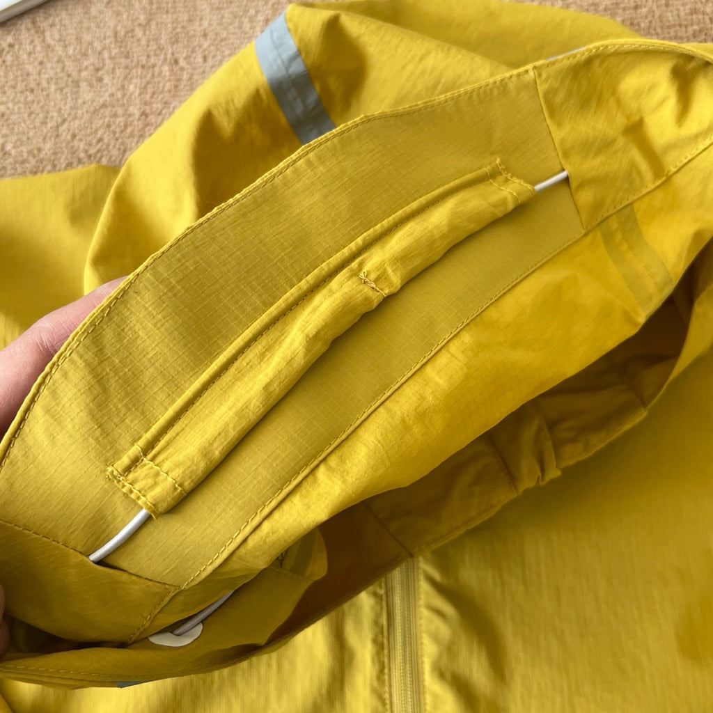 Unisex Lightweight Waterproof Reflective Yellow Outdoor Jacket Quick-Drying