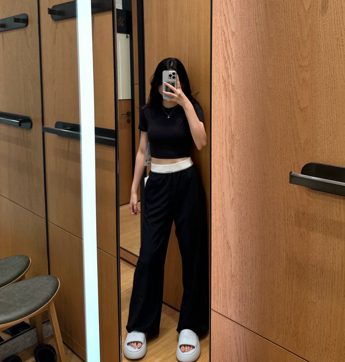 Swift Women's High-Waist Wide-Leg Pants Lightweight Breathable Casual