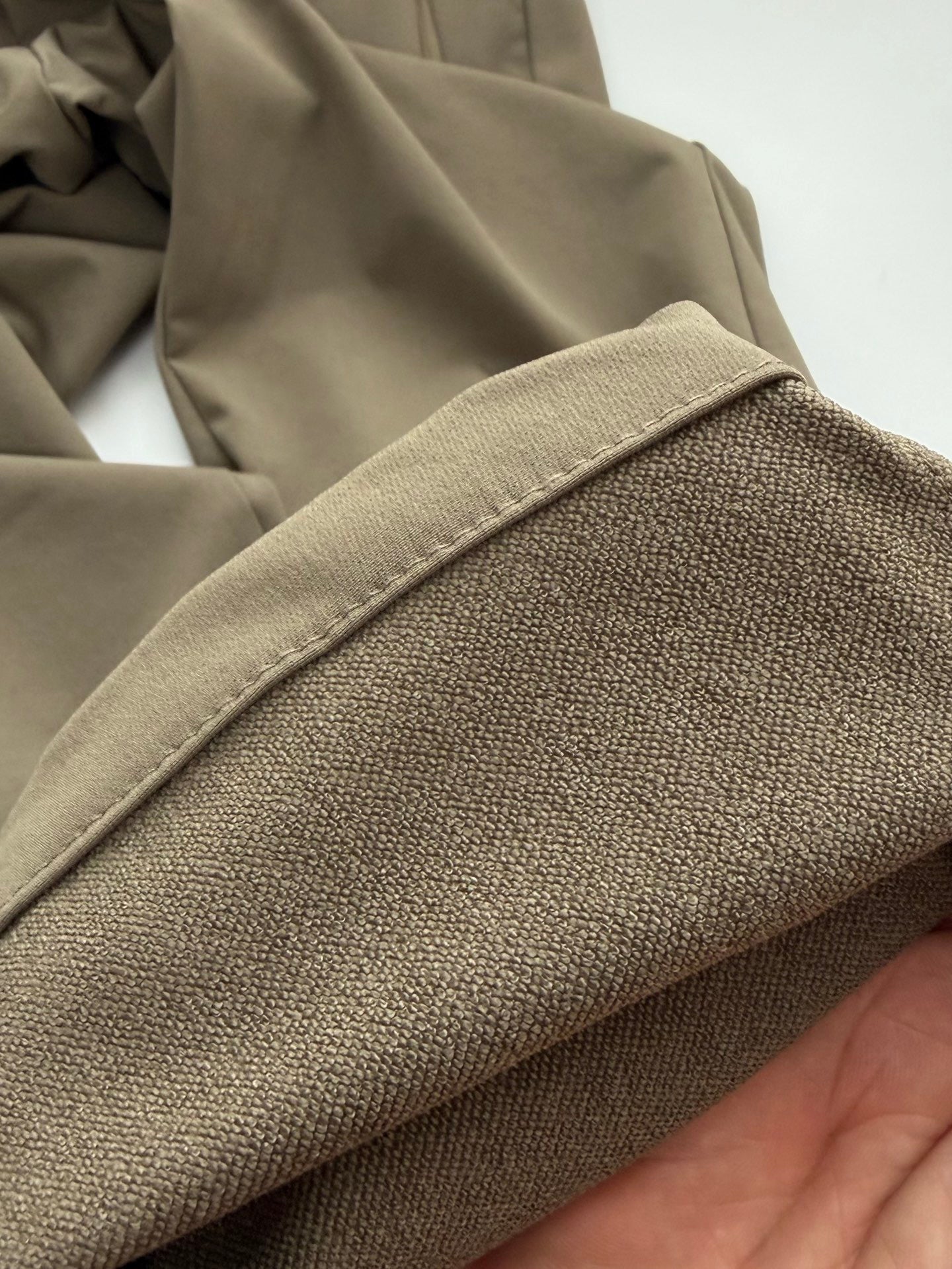 Men's Lightweight Nylon Stretch Casual Pants, Quick-Drying Outdoor Trousers Khaki Black
