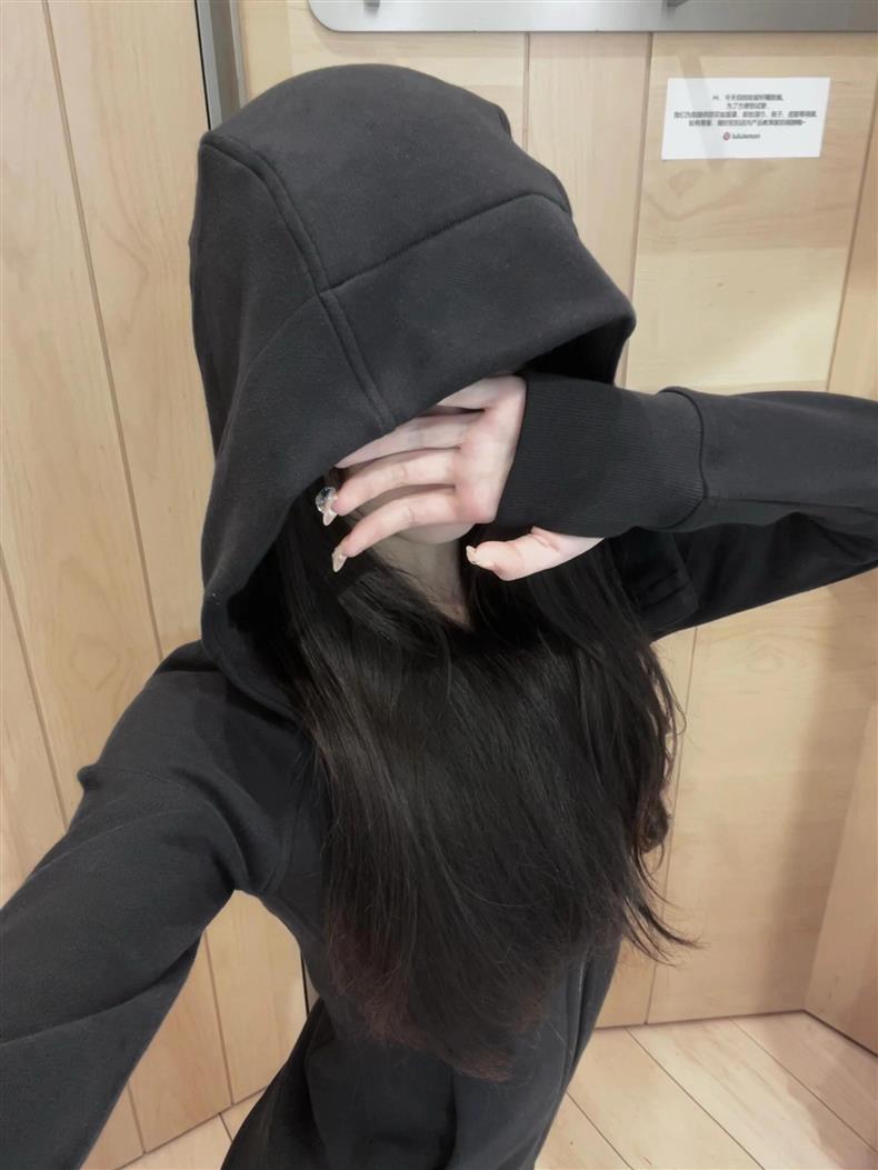 Women’s Slim Fit Thermal Fleece Hoodie 3D Ergonomic Jacket with Side Ribbed Panels Snatched Waist Workout Top for Gym, Yoga & Commute