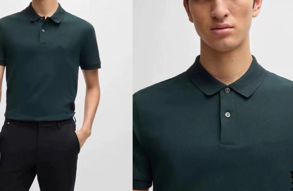 Men's Cotton-Polyester Polo Shirt Breathable 10 Colors S-XXL Business Casual Wear
