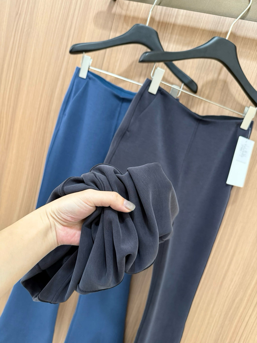 Women's Air Layer Modal Micro Flare Pants Soft Slim Fit Casual Trousers