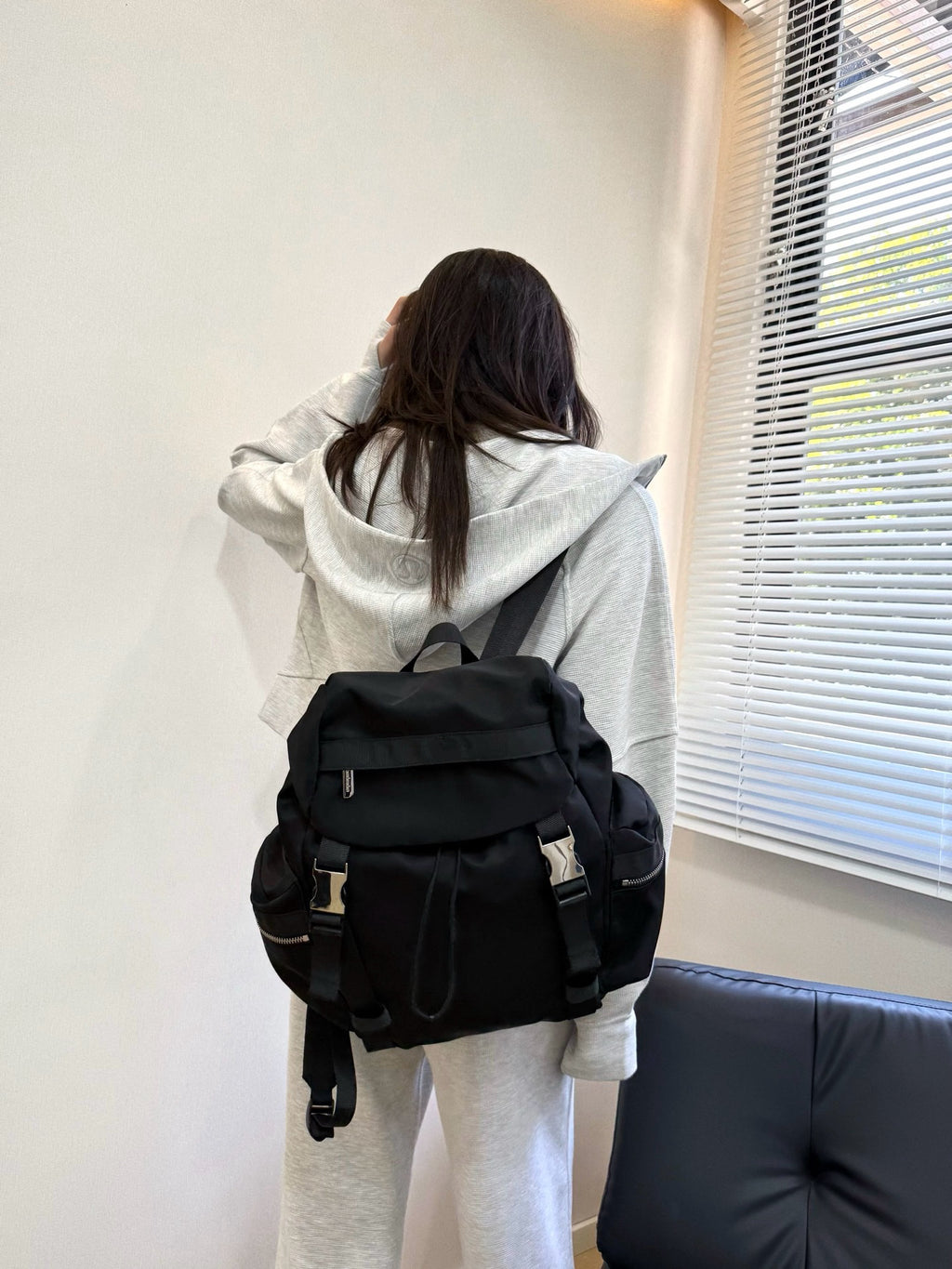 Unisex Double Strap Water-Resistant Nylon Backpack 14L and 3L For Travel Hiking School daypack all seasons
