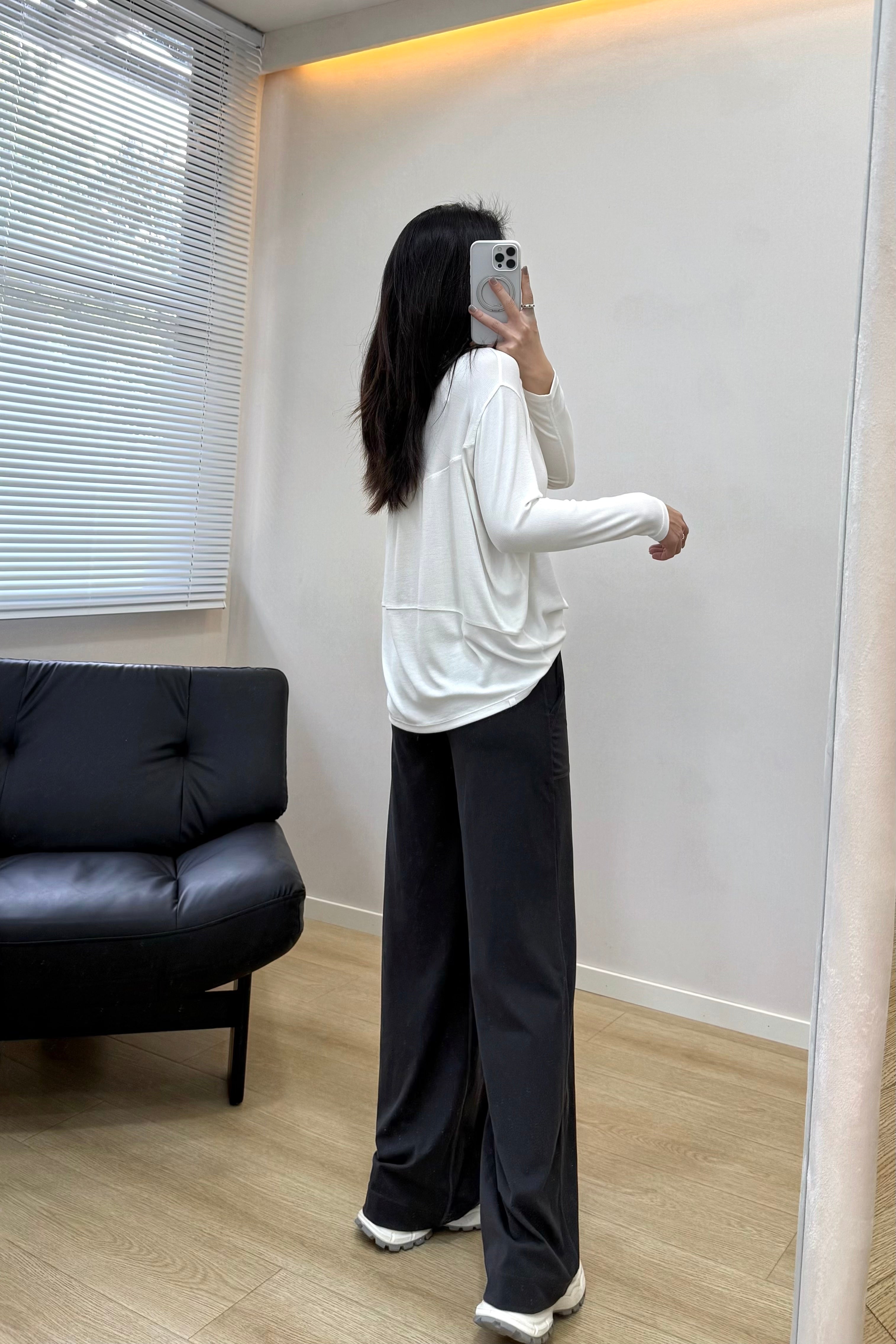 Women's Action Tencel Modal Soft Long Sleeve Breathable Activewear Yoga Running Casual Top Wearing