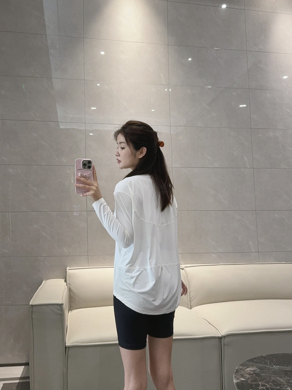 Action Yoga Wear Sun Protection Cool Sports Top Long Sleeve Versatile Base Layer Casual active wear woman