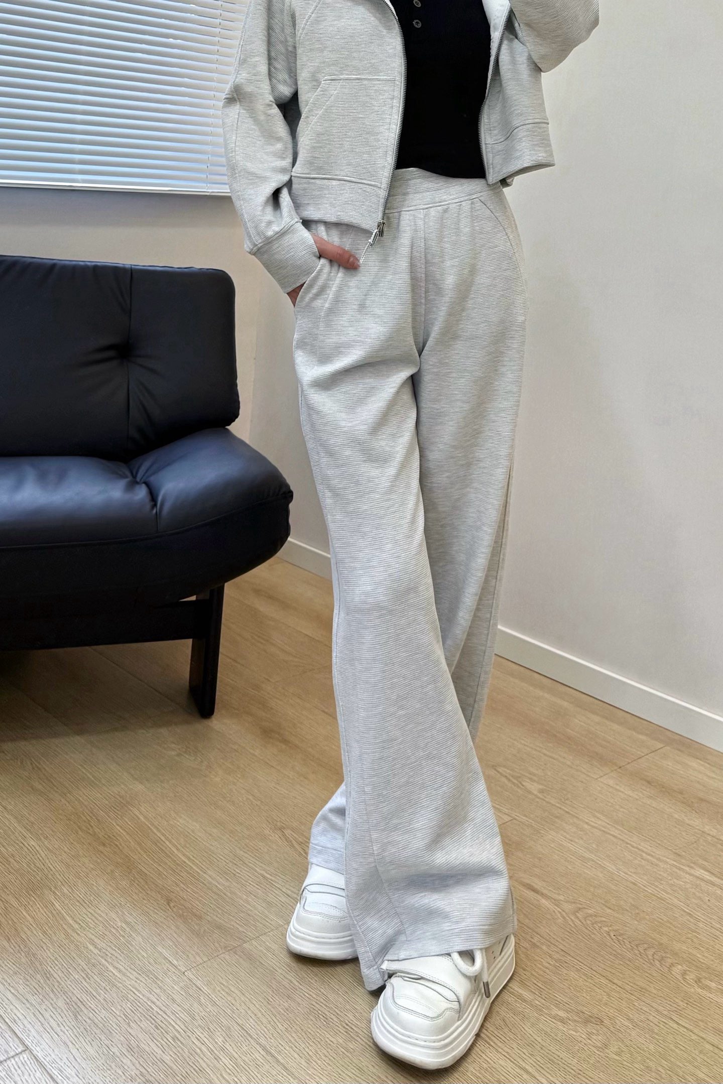 Women's Scu Waffle Texture Activewear Hoodie Pants Set Durable Casual All Seasons Athletic Breathable