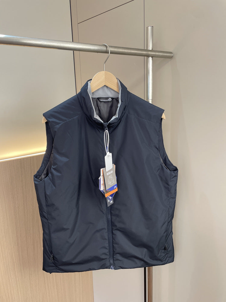 Unisex Insulated Winter Vest - Waterproof & Windproof Stand Collar Puffer Gilet for Men and Women - Warm Lightweight Sleeveless Jacket