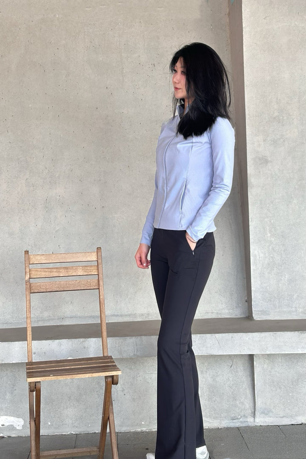 Women's Black High-Waist Stretchy Moisture-Wicking Activewear Pants