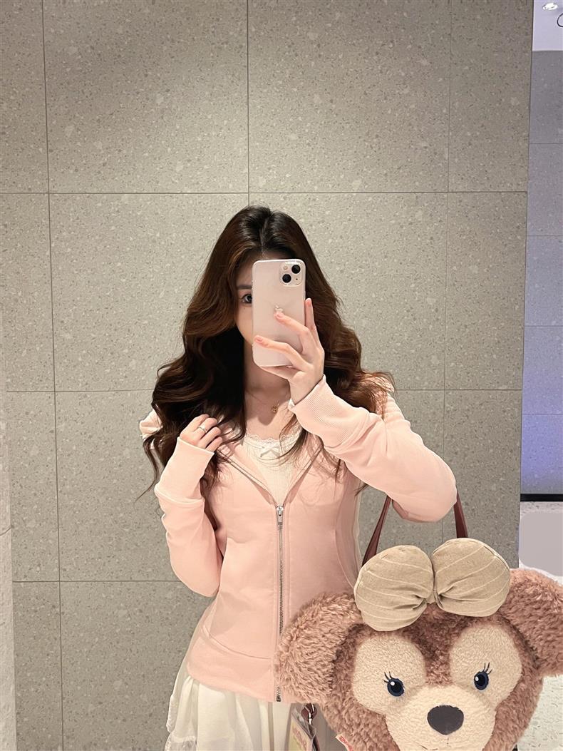 Women’s Slim Fit Thermal Fleece Hoodie 3D Ergonomic Jacket with Side Ribbed Panels Snatched Waist Workout Top for Gym, Yoga & Commute