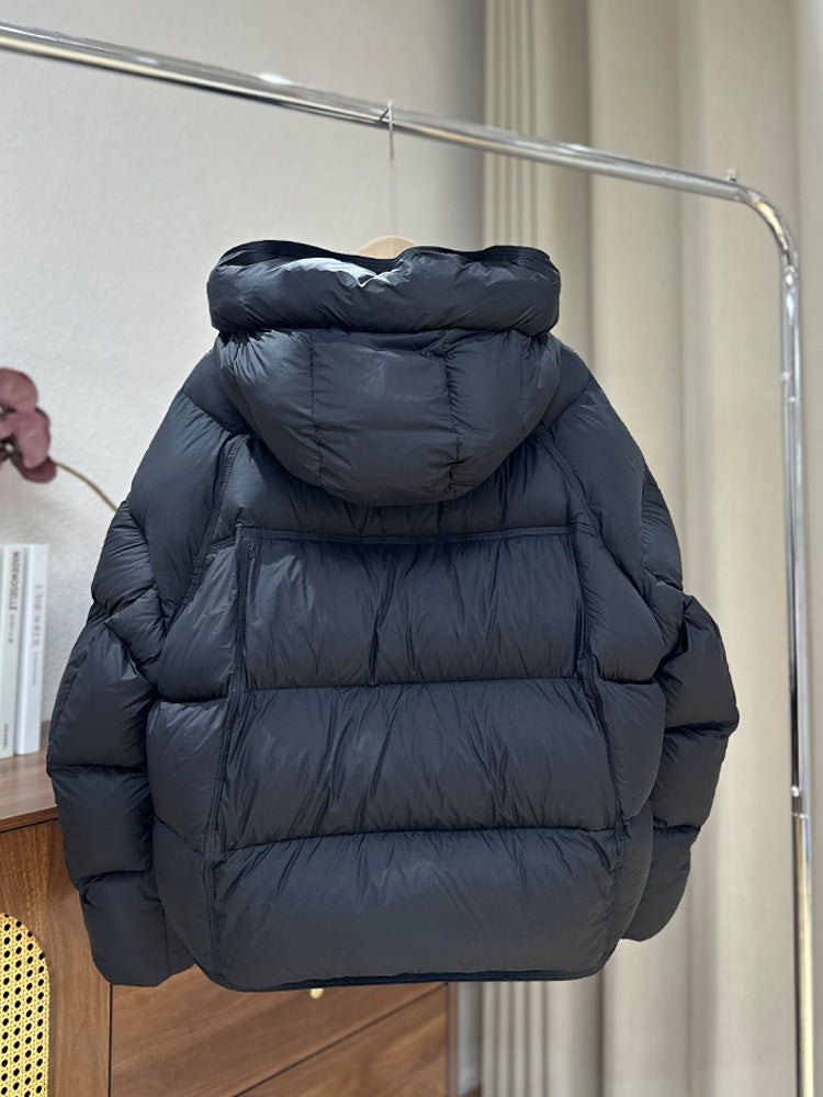 Ultra-Light High Fill Power White Goose Down Jacket Anti-Leakage Tech & Breathable Nylon Shell 90% Northern White Goose Down Parka - 800FP Fluffy Warmth with Innovative Anti-Down Stitching