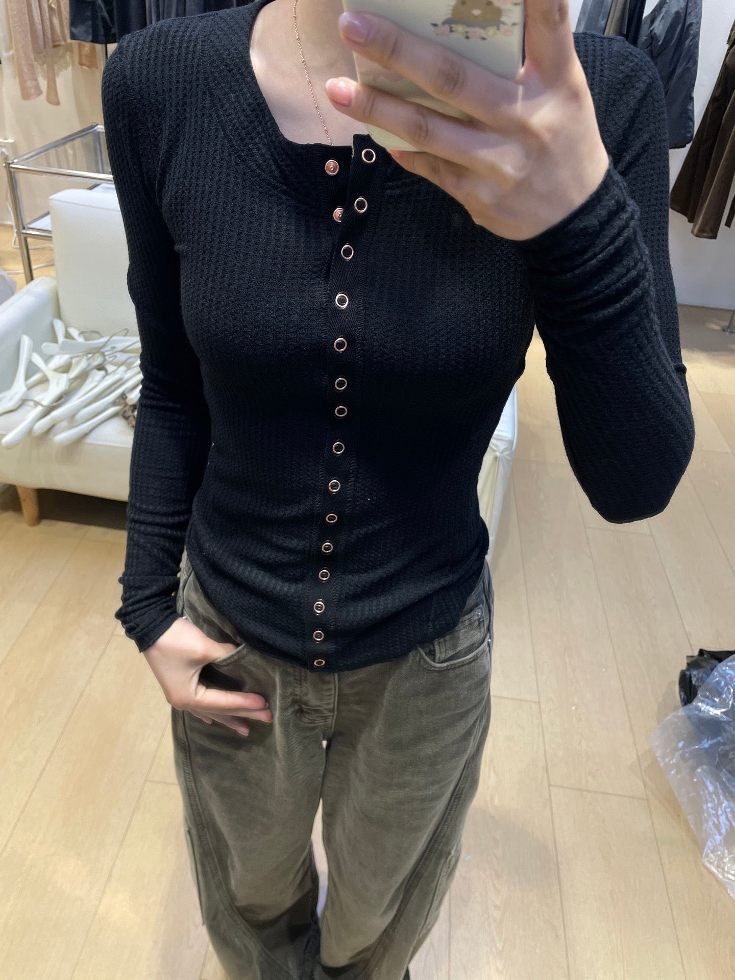 Women's Soft Knit Long Sleeve Cardigan Button Front Lightweight Spring Fall