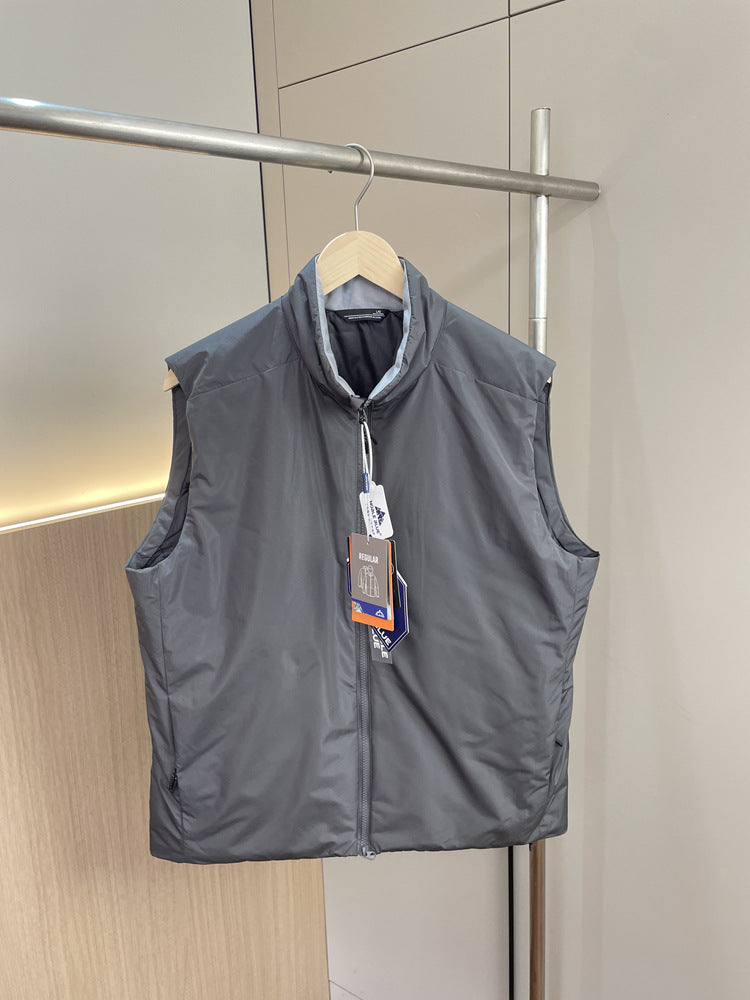 Unisex Insulated Winter Vest - Waterproof & Windproof Stand Collar Puffer Gilet for Men and Women - Warm Lightweight Sleeveless Jacket