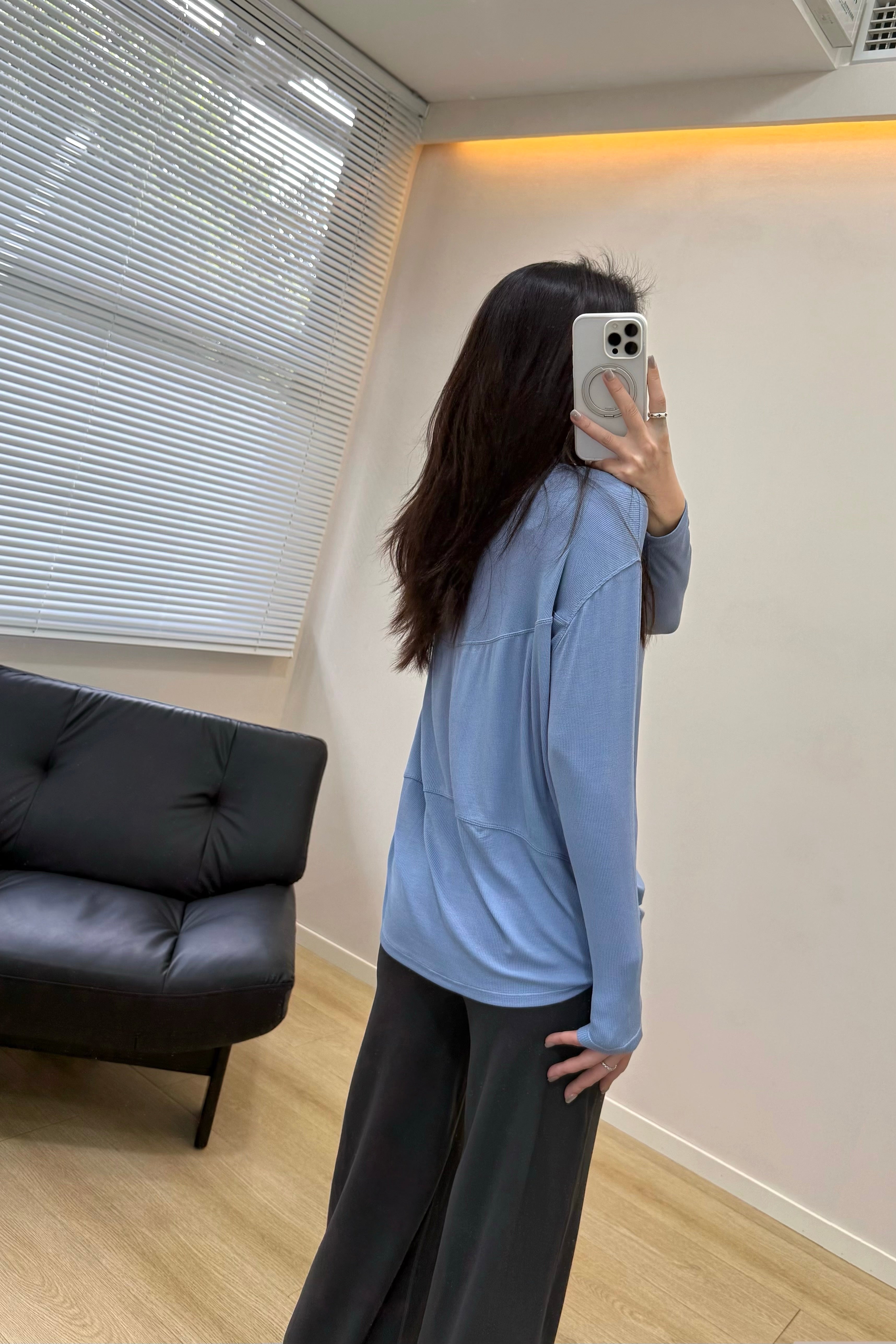 Women's Action Tencel Modal Soft Long Sleeve Breathable Activewear Yoga Running Casual Top Wearing