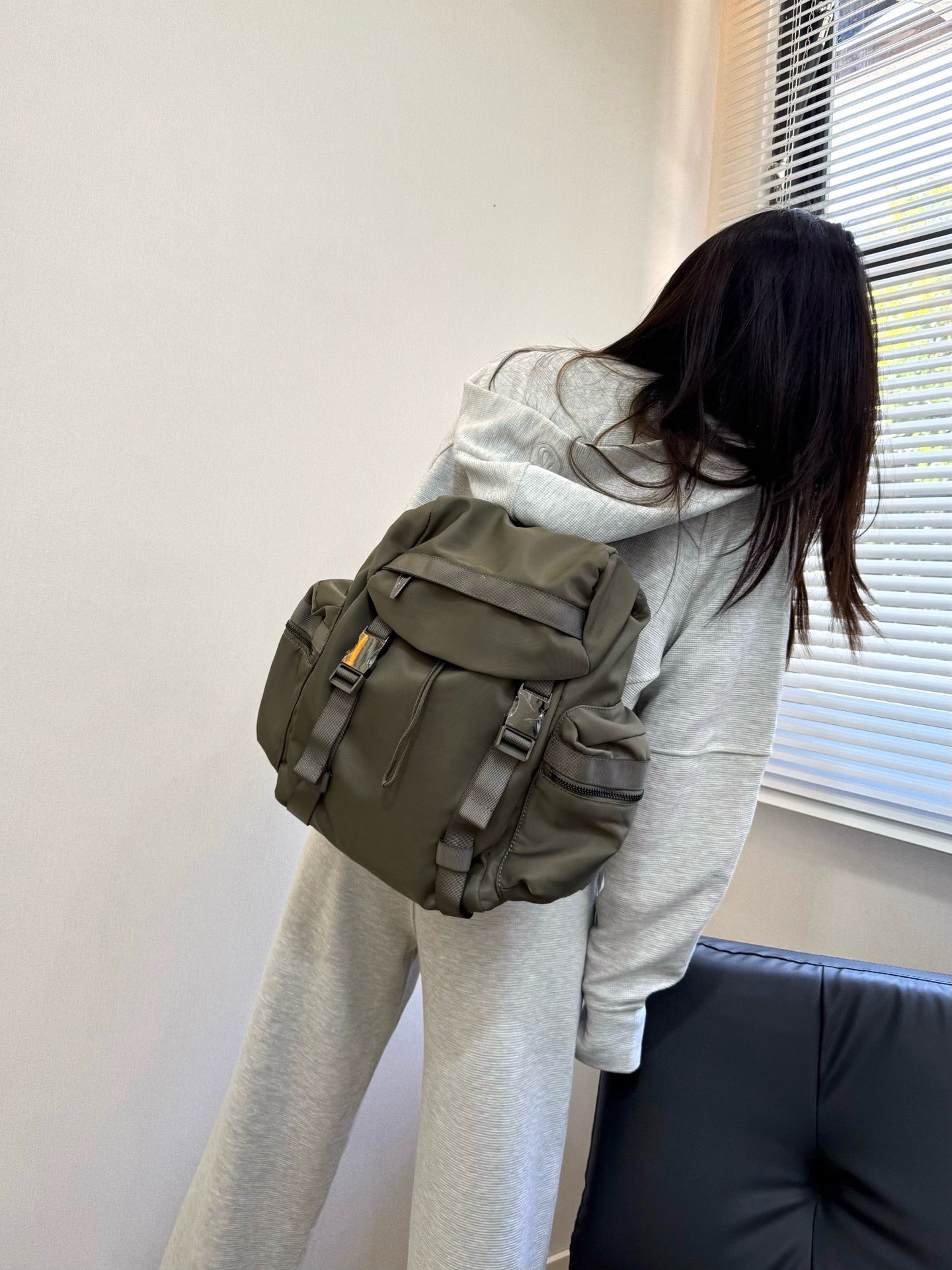 Unisex Double Strap Water-Resistant Nylon Backpack 14L and 3L For Travel Hiking School daypack all seasons