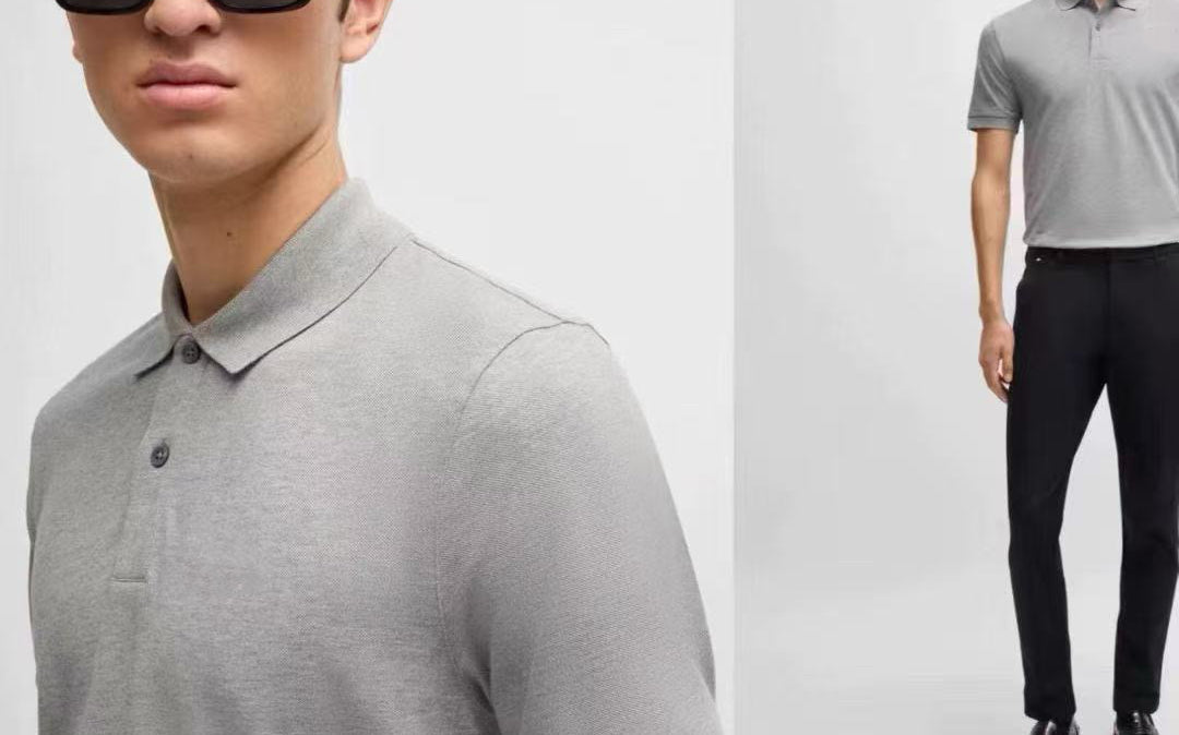 Men's Cotton-Polyester Polo Shirt Breathable 10 Colors S-XXL Business Casual Wear