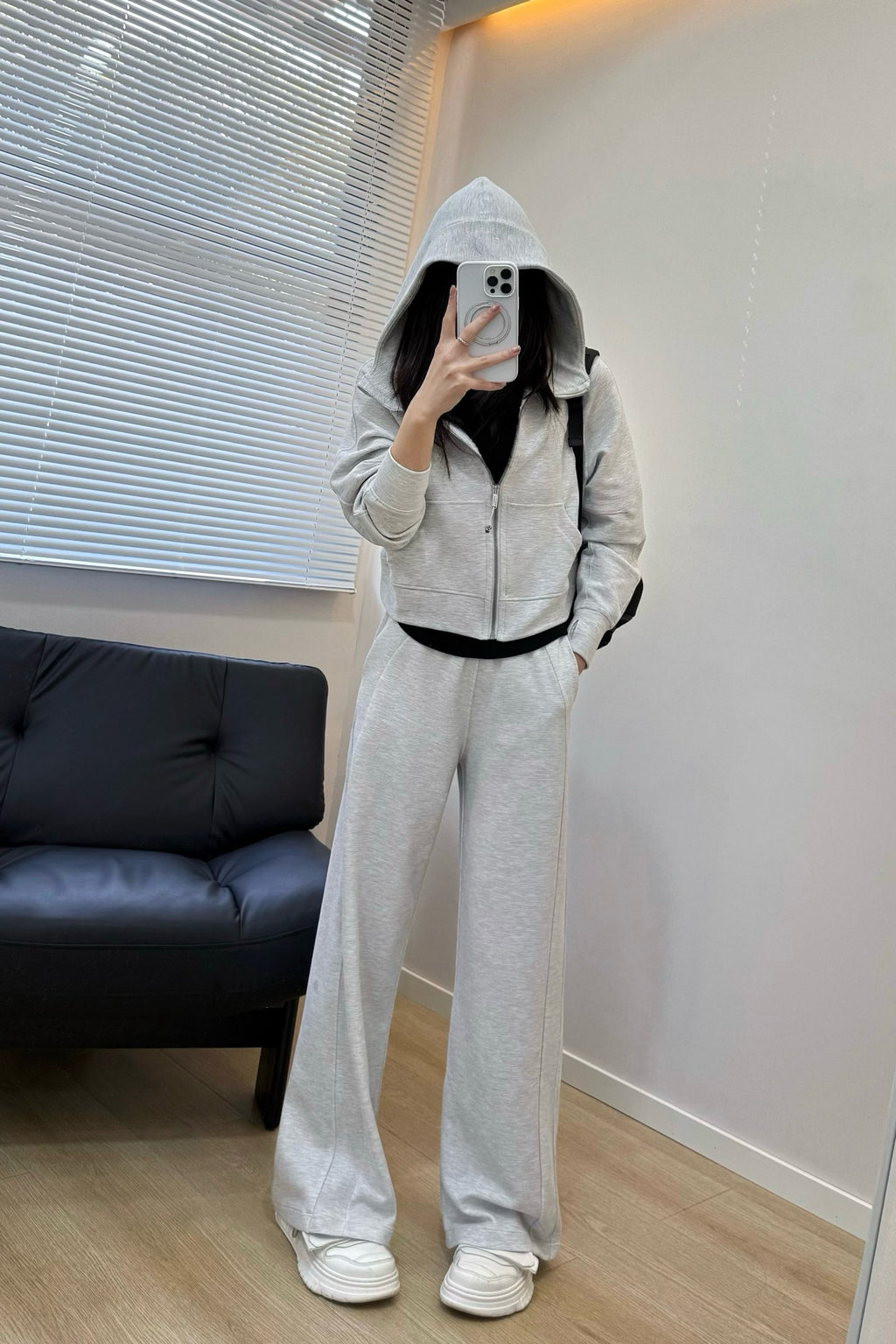 Women's Scu Waffle Texture Activewear Hoodie Pants Set Durable Casual All Seasons Athletic Breathable