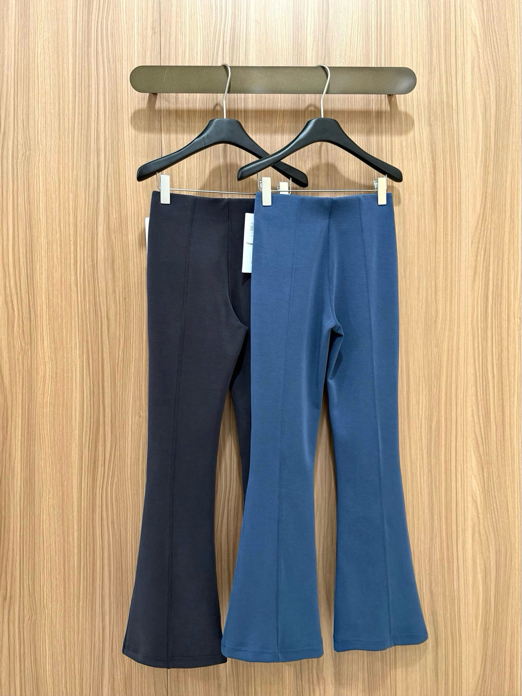Women's Air Layer Modal Micro Flare Pants Soft Slim Fit Casual Trousers