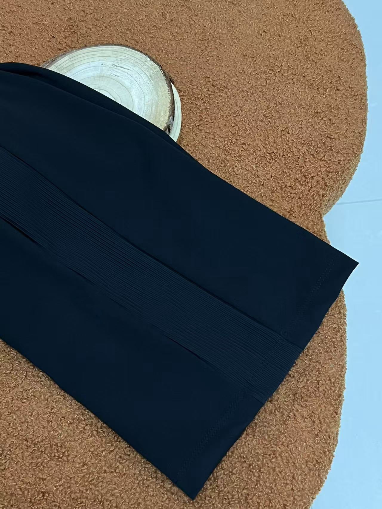 Women's Black High-Waist Stretchy Moisture-Wicking Activewear Pants
