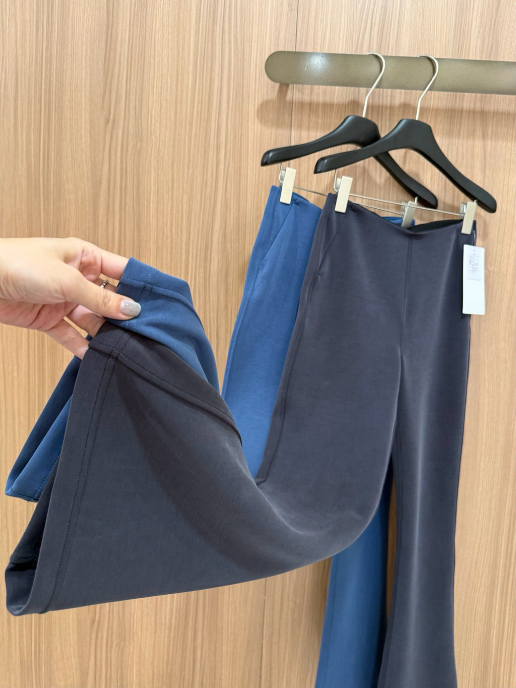 Women's Air Layer Modal Micro Flare Pants Soft Slim Fit Casual Trousers