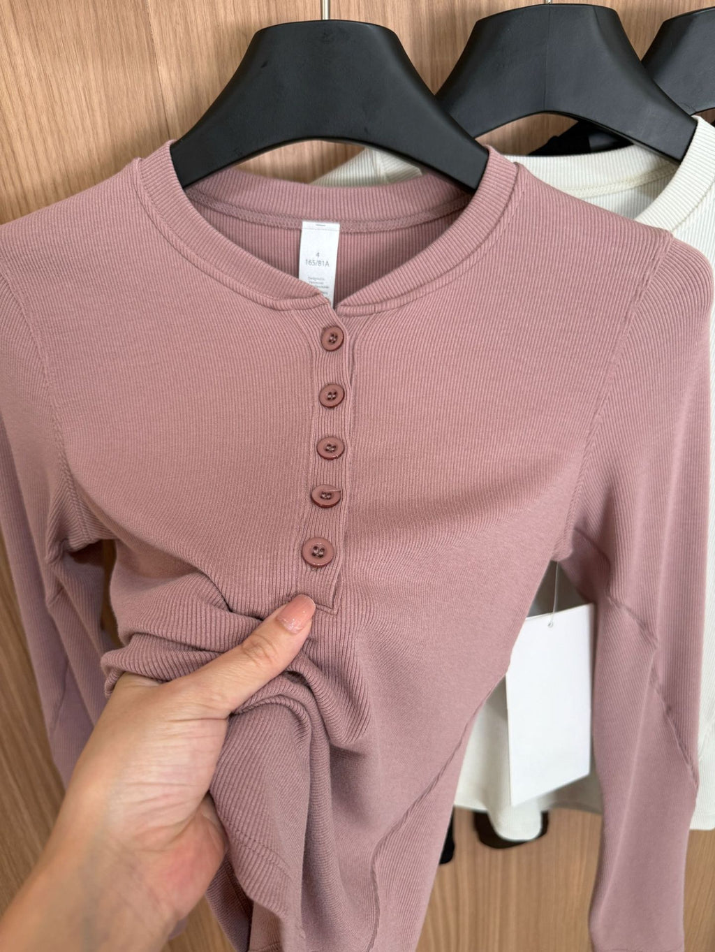 Hold Tight Modal Henley Shirt Slim Fit Yoga Fitness Sports Base Layer T Women's T-shirt