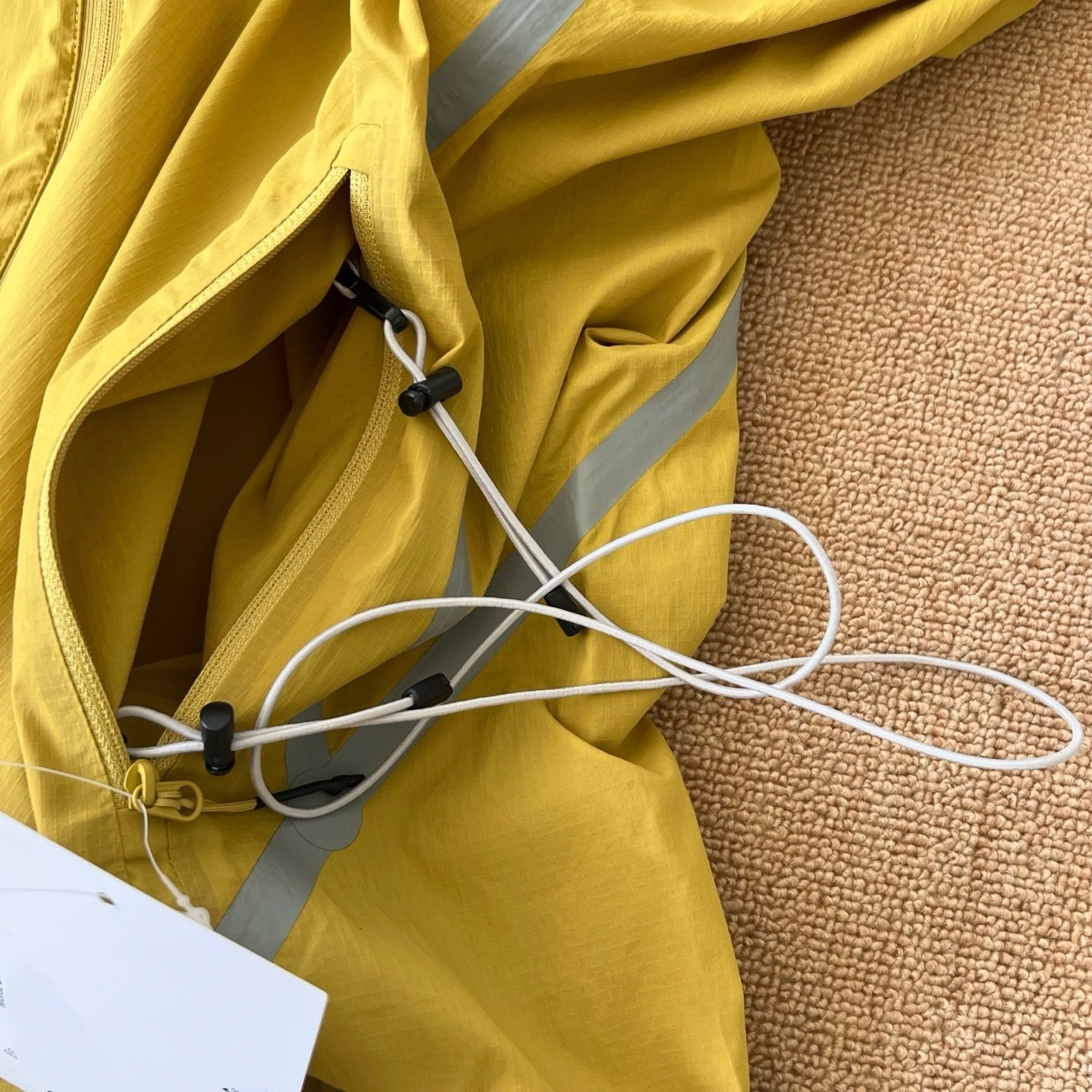 Unisex Lightweight Waterproof Reflective Yellow Outdoor Jacket Quick-Drying