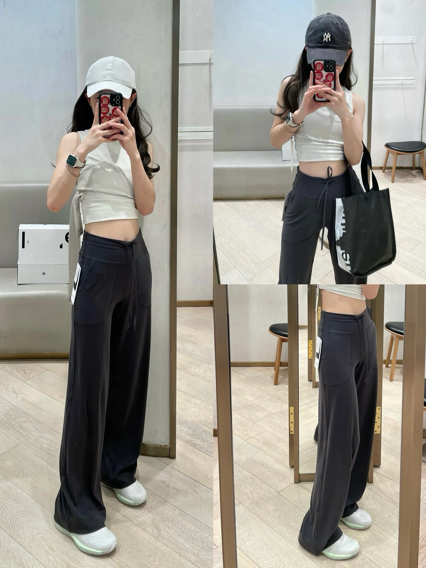 Women's High-Waisted Wide-Leg Yoga Pants Soft Stretchy Breathable