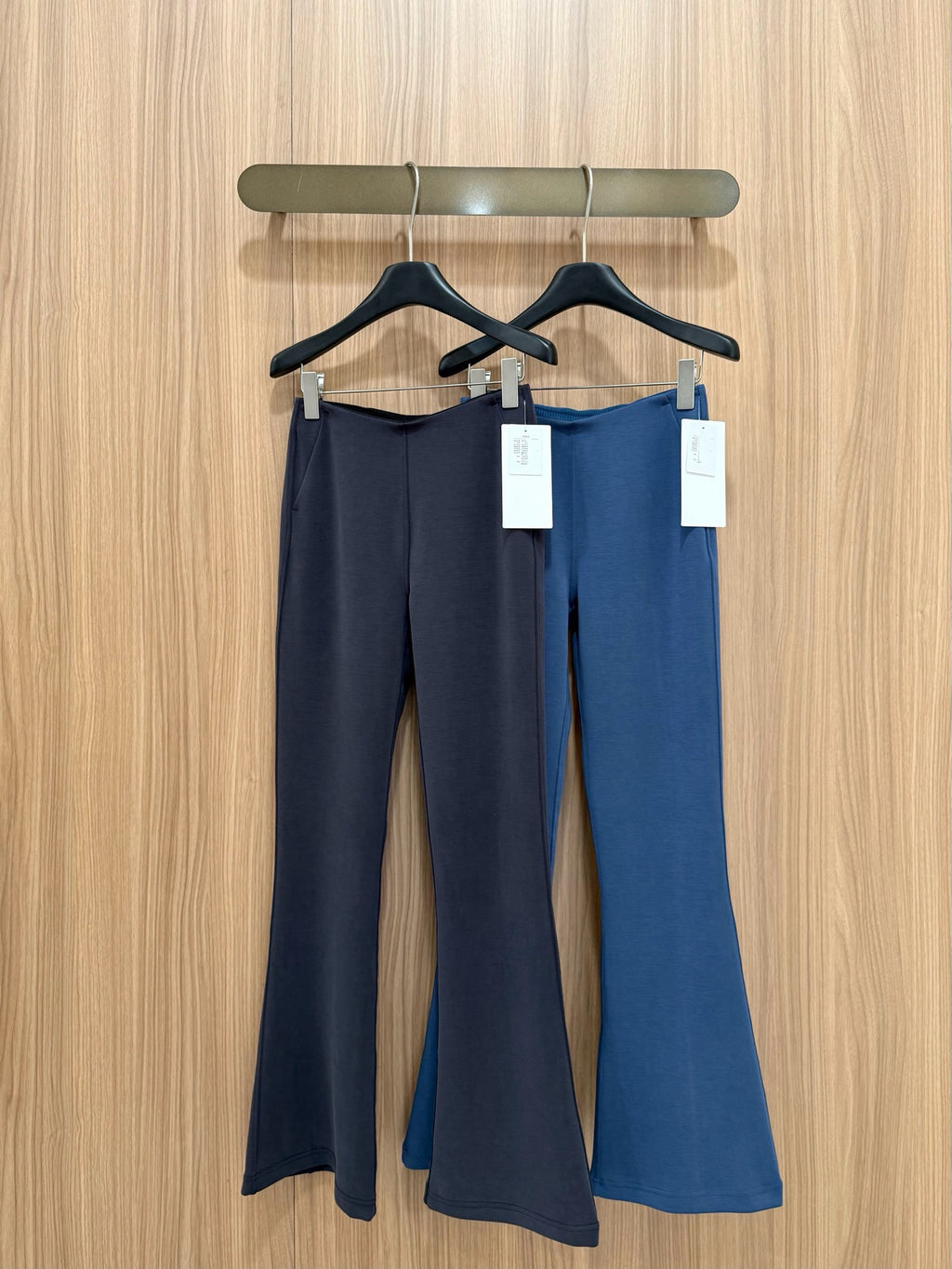 Women's Air Layer Modal Micro Flare Pants Soft Slim Fit Casual Trousers