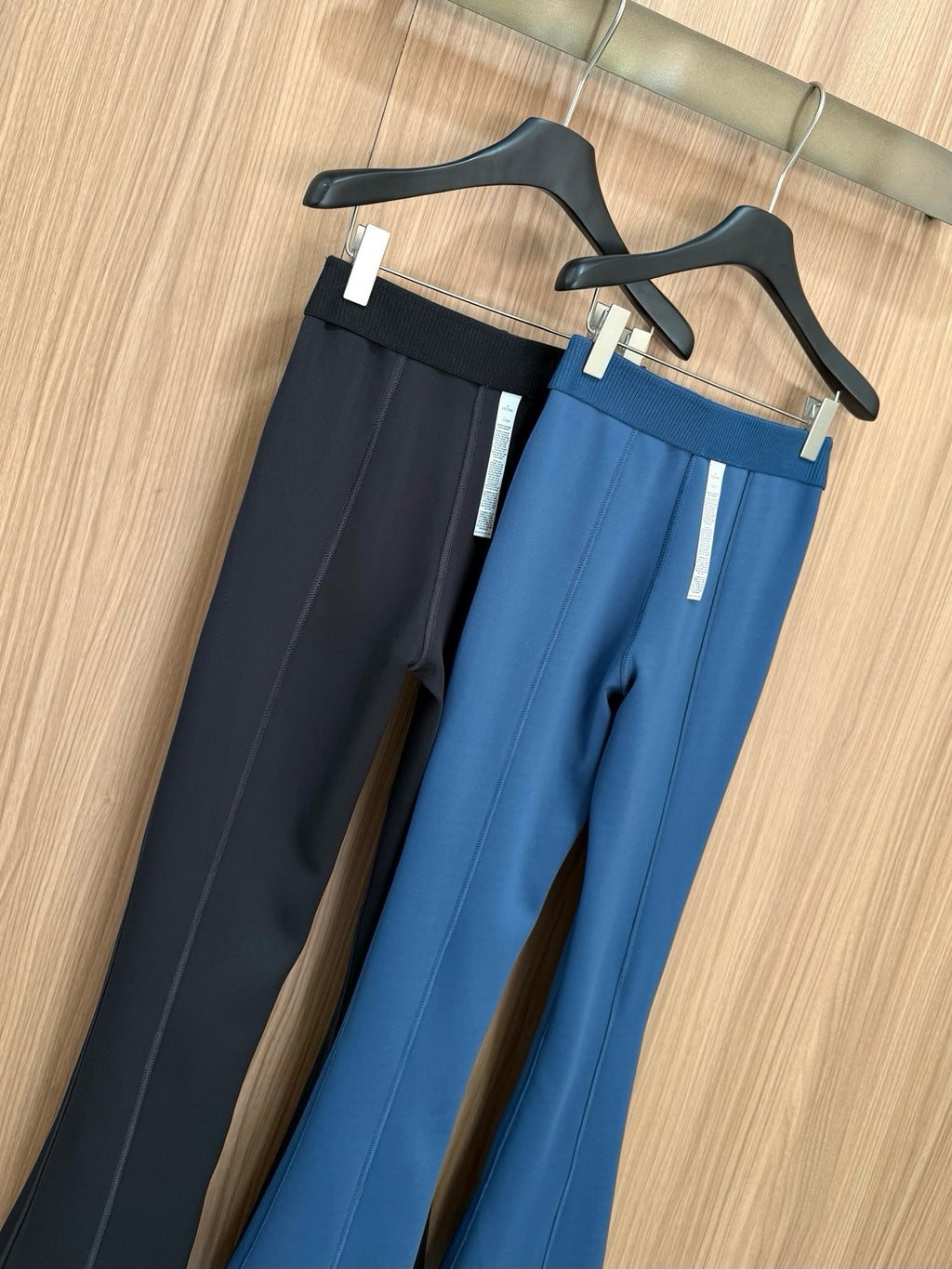 Women's Air Layer Modal Micro Flare Pants Soft Slim Fit Casual Trousers