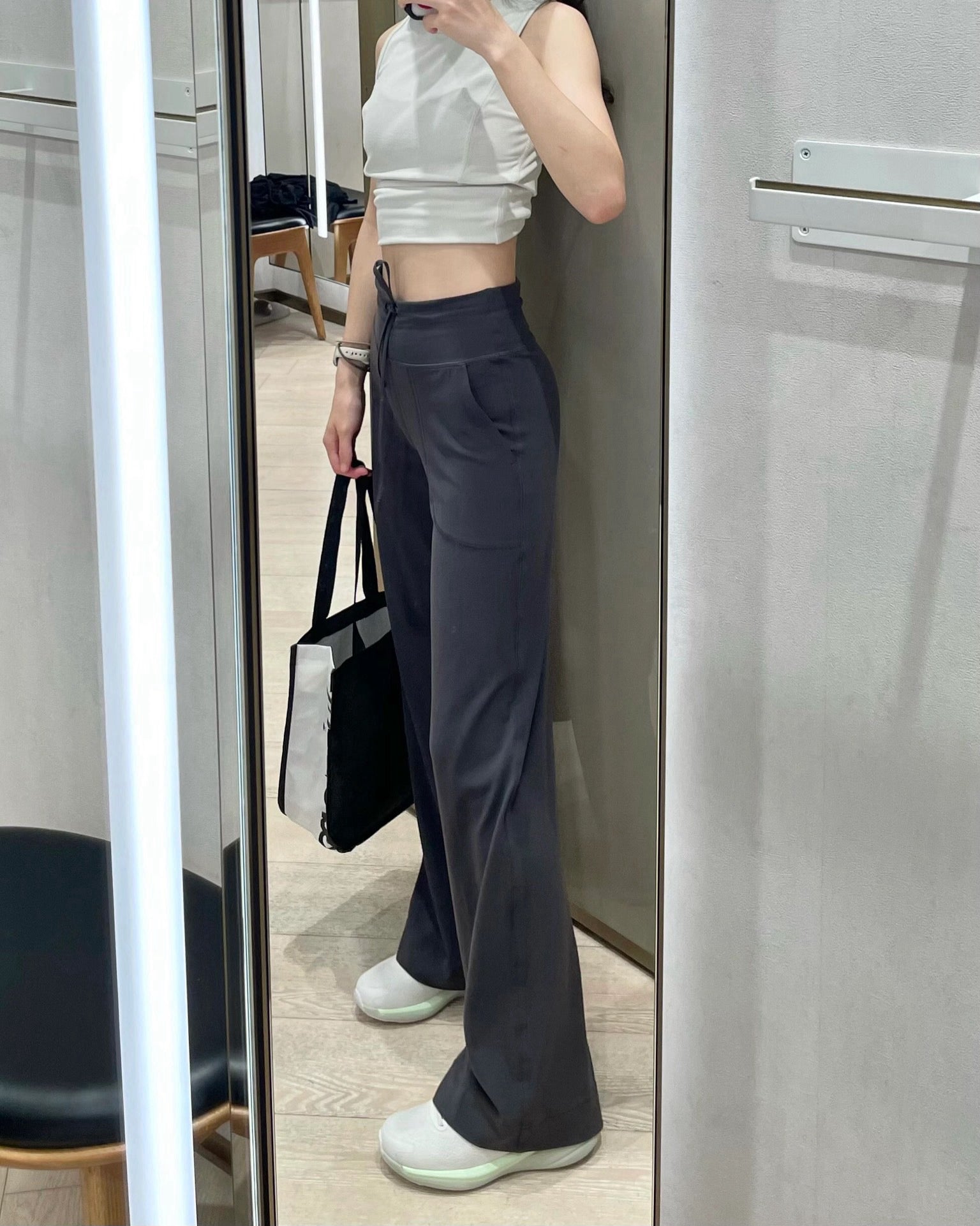 Women's High-Waisted Wide-Leg Yoga Pants Soft Stretchy Breathable