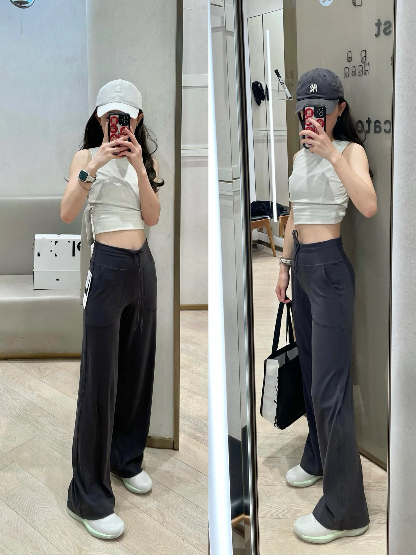 Women's High-Waisted Wide-Leg Yoga Pants Soft Stretchy Breathable