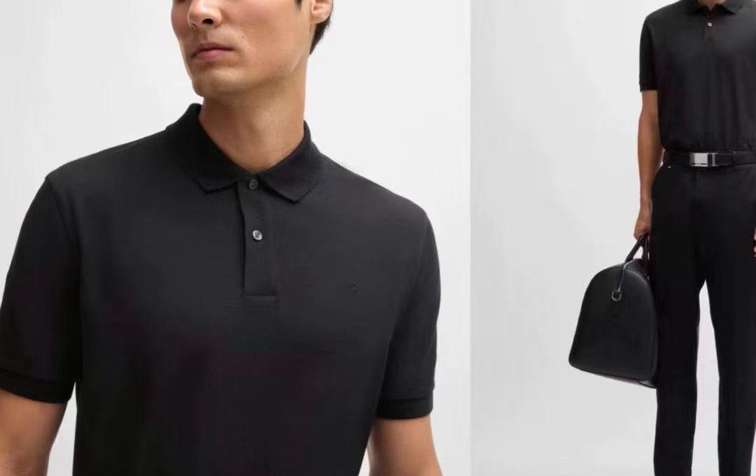 Men's Cotton-Polyester Polo Shirt Breathable 10 Colors S-XXL Business Casual Wear