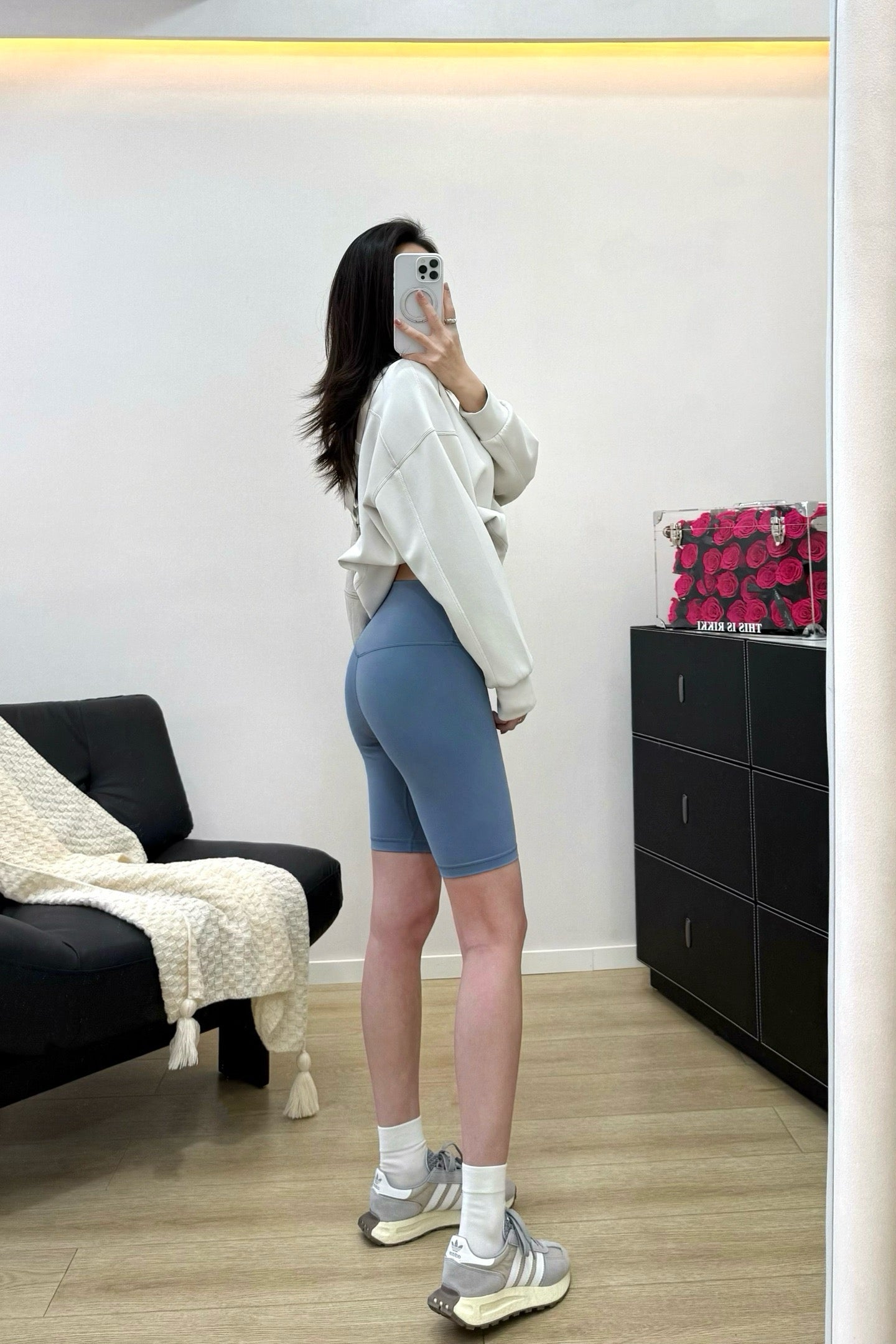 Women's Wunder Train High-Waist 8" Sculpting Luon Bike Shorts