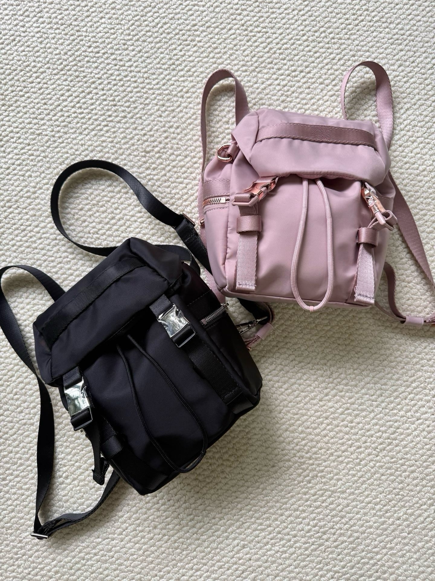 Unisex Double Strap Water-Resistant Nylon Backpack 14L and 3L For Travel Hiking School daypack all seasons