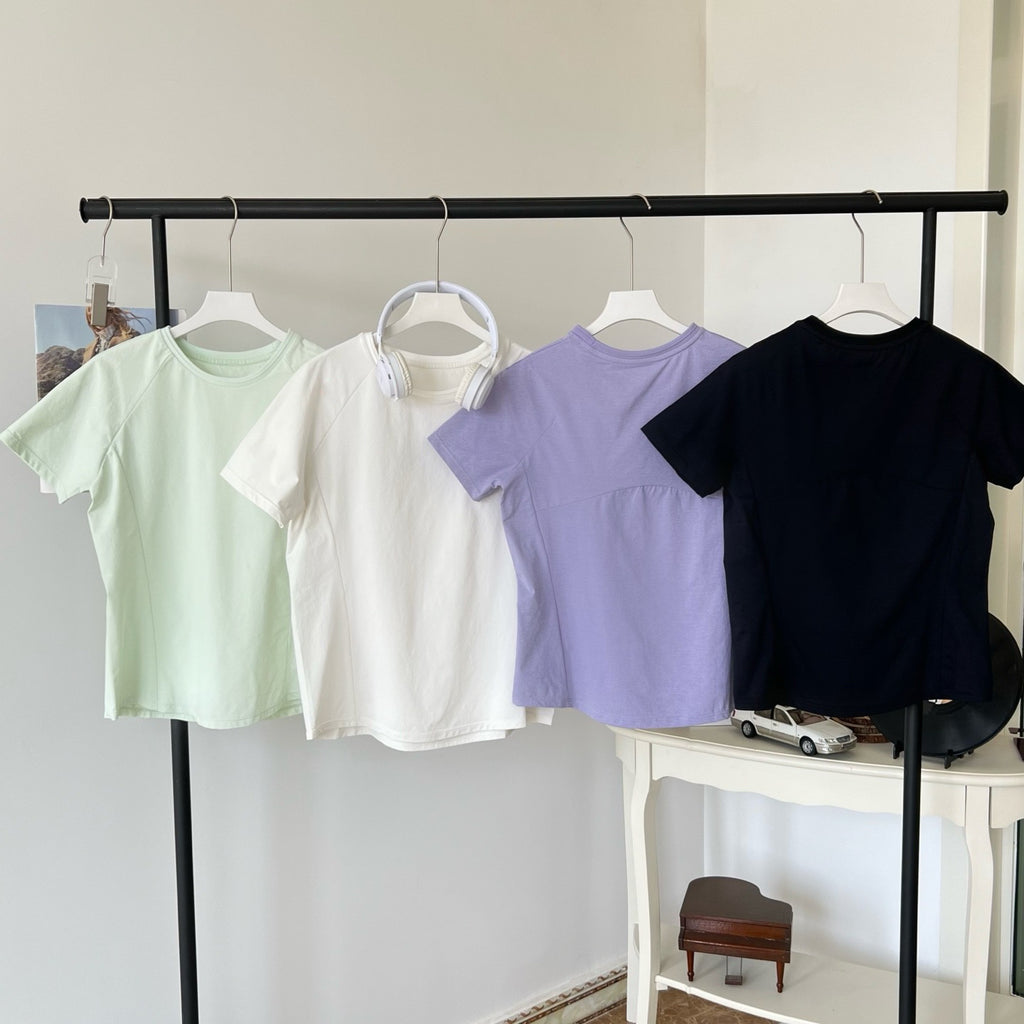 Women's Athletic T-Shirt Spring/Summer/Fall Moisture-Wicking Quick-Dry Polyester Activewear Breathable