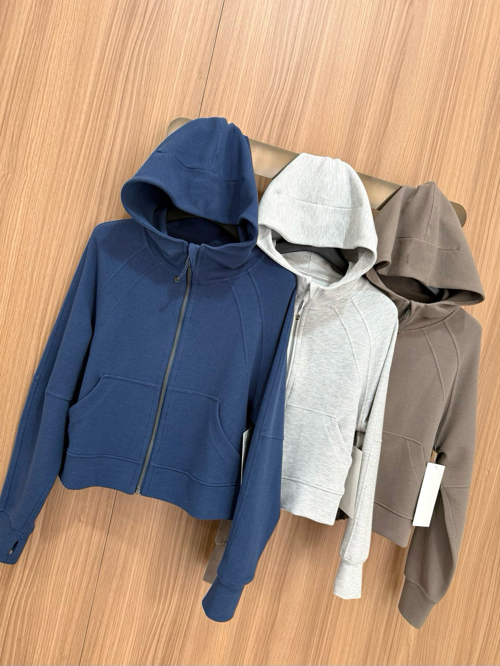Women's Scu Waffle Texture Activewear Hoodie Pants Set Durable Casual All Seasons Athletic Breathable