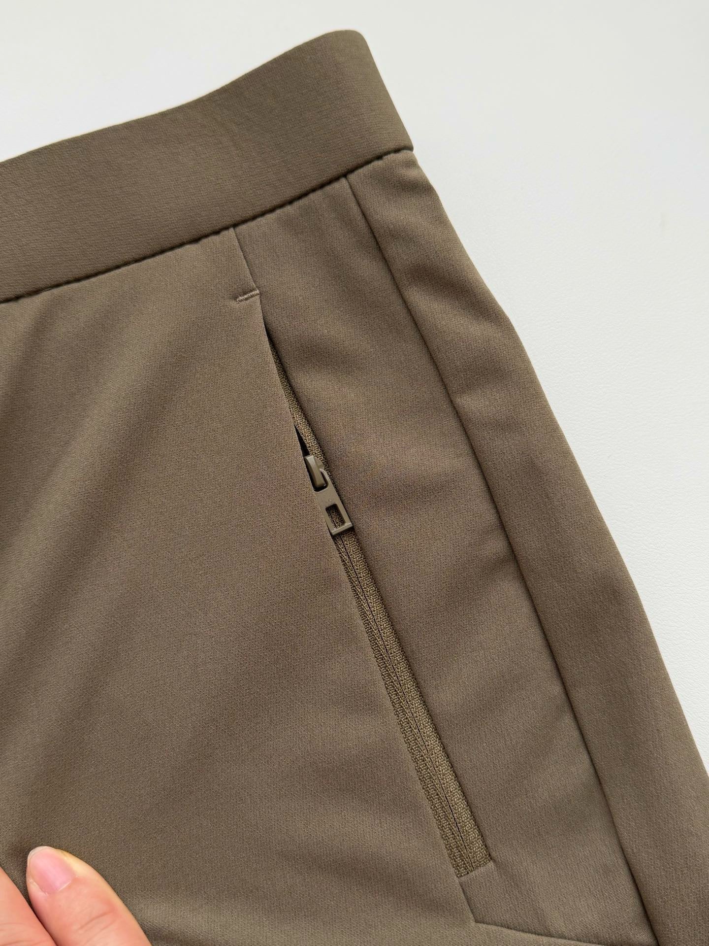 Men's Lightweight Nylon Stretch Casual Pants, Quick-Drying Outdoor Trousers Khaki Black