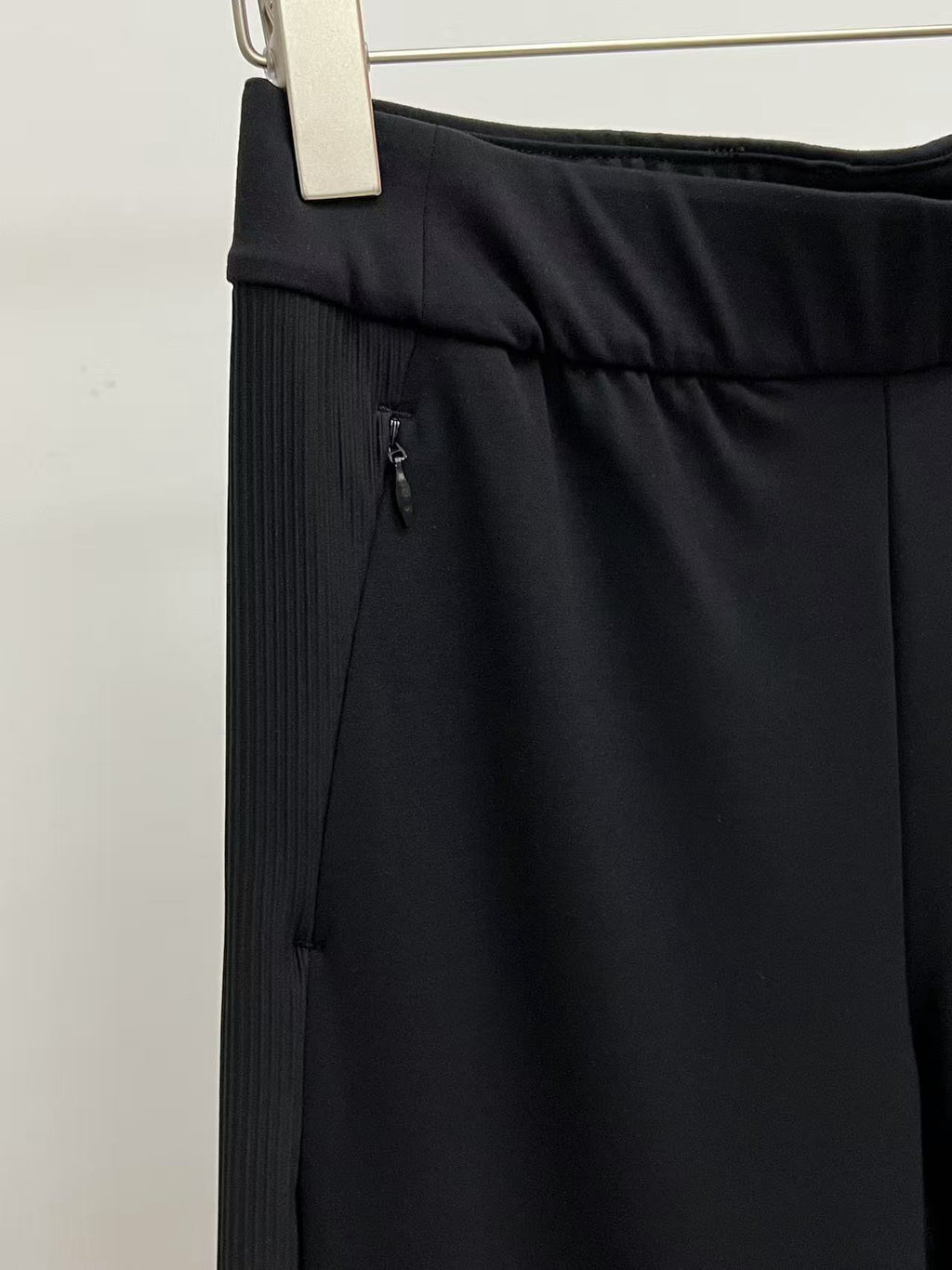 Women's Black High-Waist Stretchy Moisture-Wicking Activewear Pants