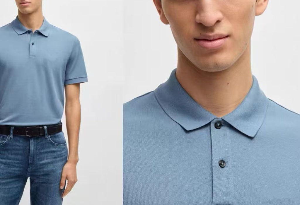 Men's Cotton-Polyester Polo Shirt Breathable 10 Colors S-XXL Business Casual Wear
