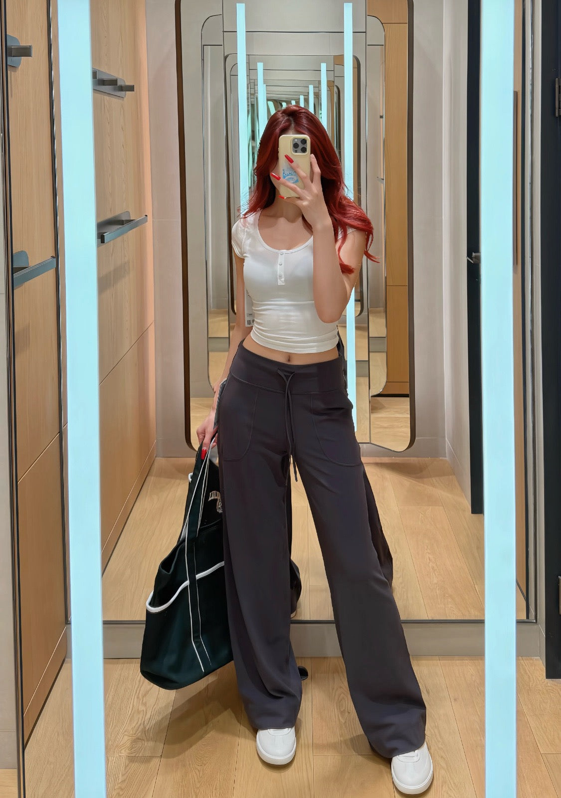 Women's High-Waisted Wide-Leg Yoga Pants Soft Stretchy Breathable