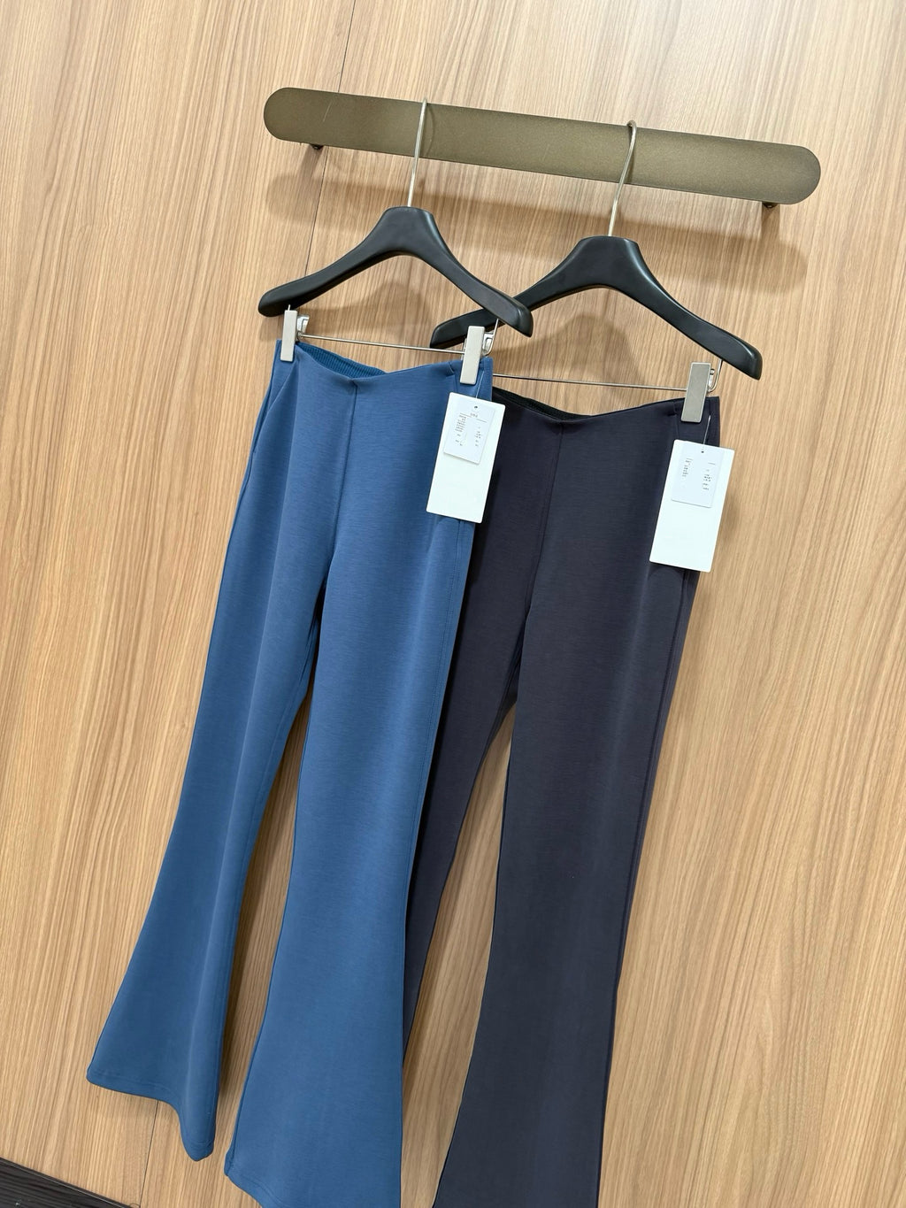Women's Air Layer Modal Micro Flare Pants Soft Slim Fit Casual Trousers