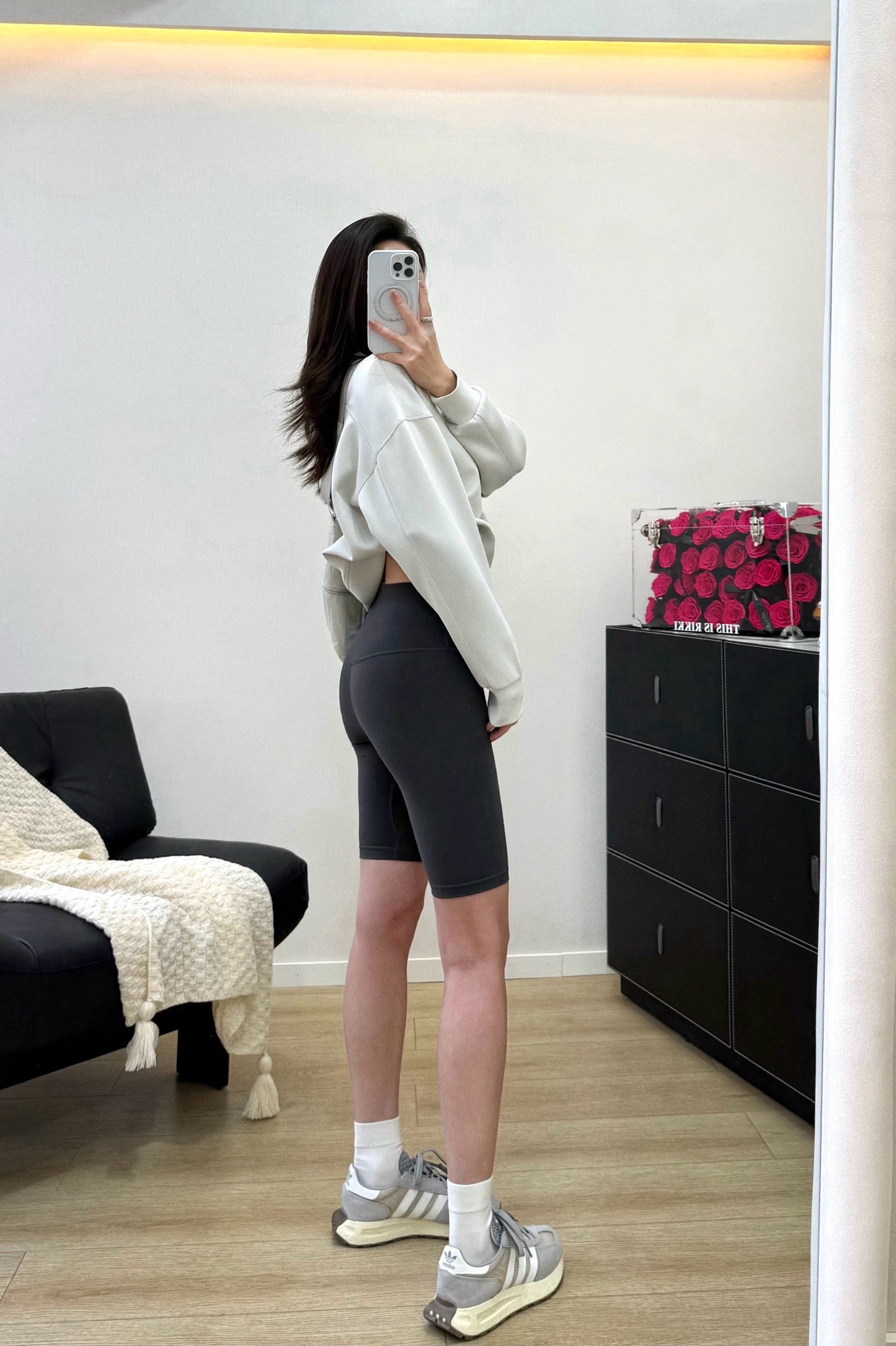 Women's Wunder Train High-Waist 8" Sculpting Luon Bike Shorts