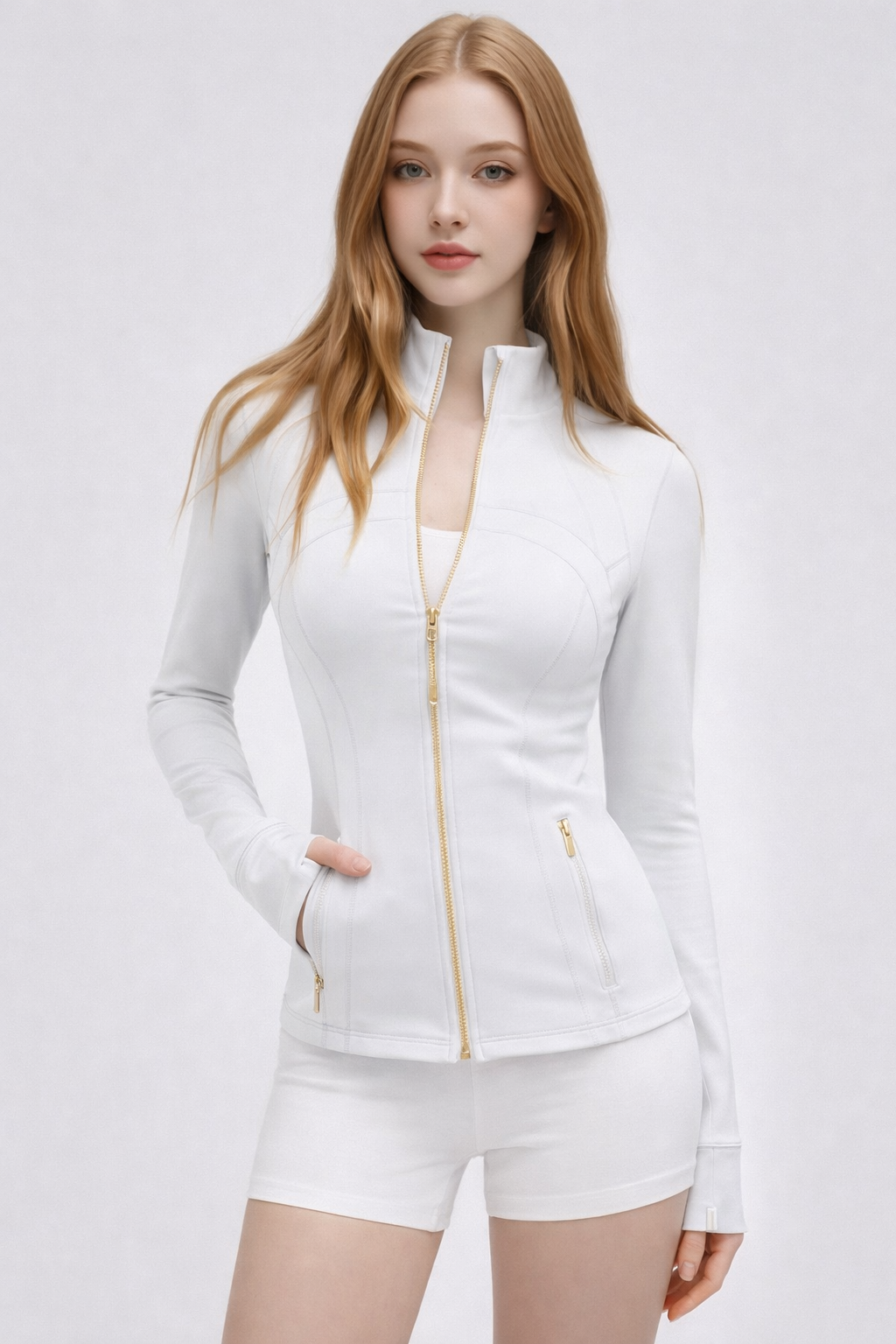 AirFit Sculpt Zip Jacket Seamless – Breathable Slim Fit Activewear in Multi Colors